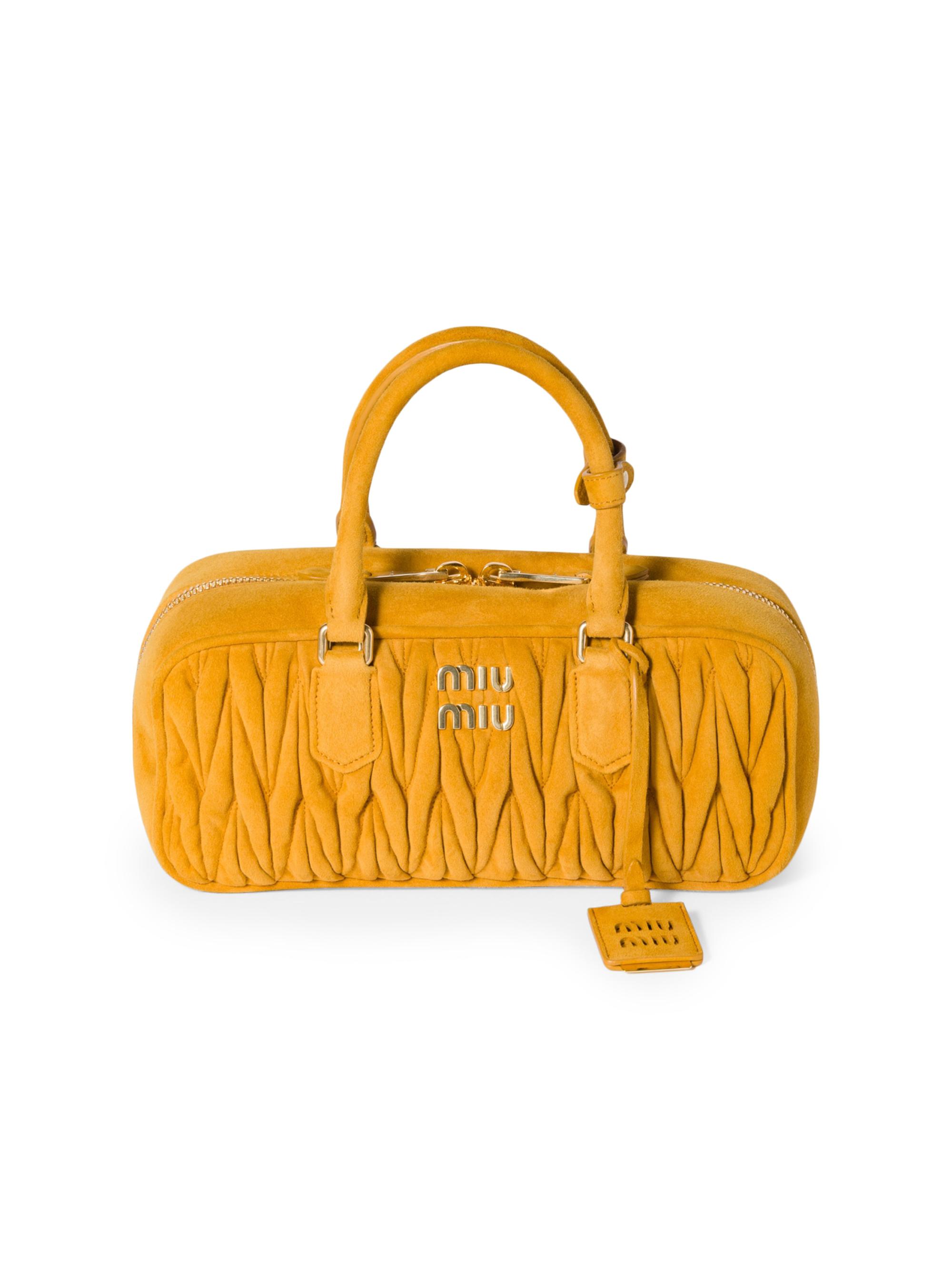 Miu Miu Arcadie Suede Top Handle Bag | Saks Fifth Avenue