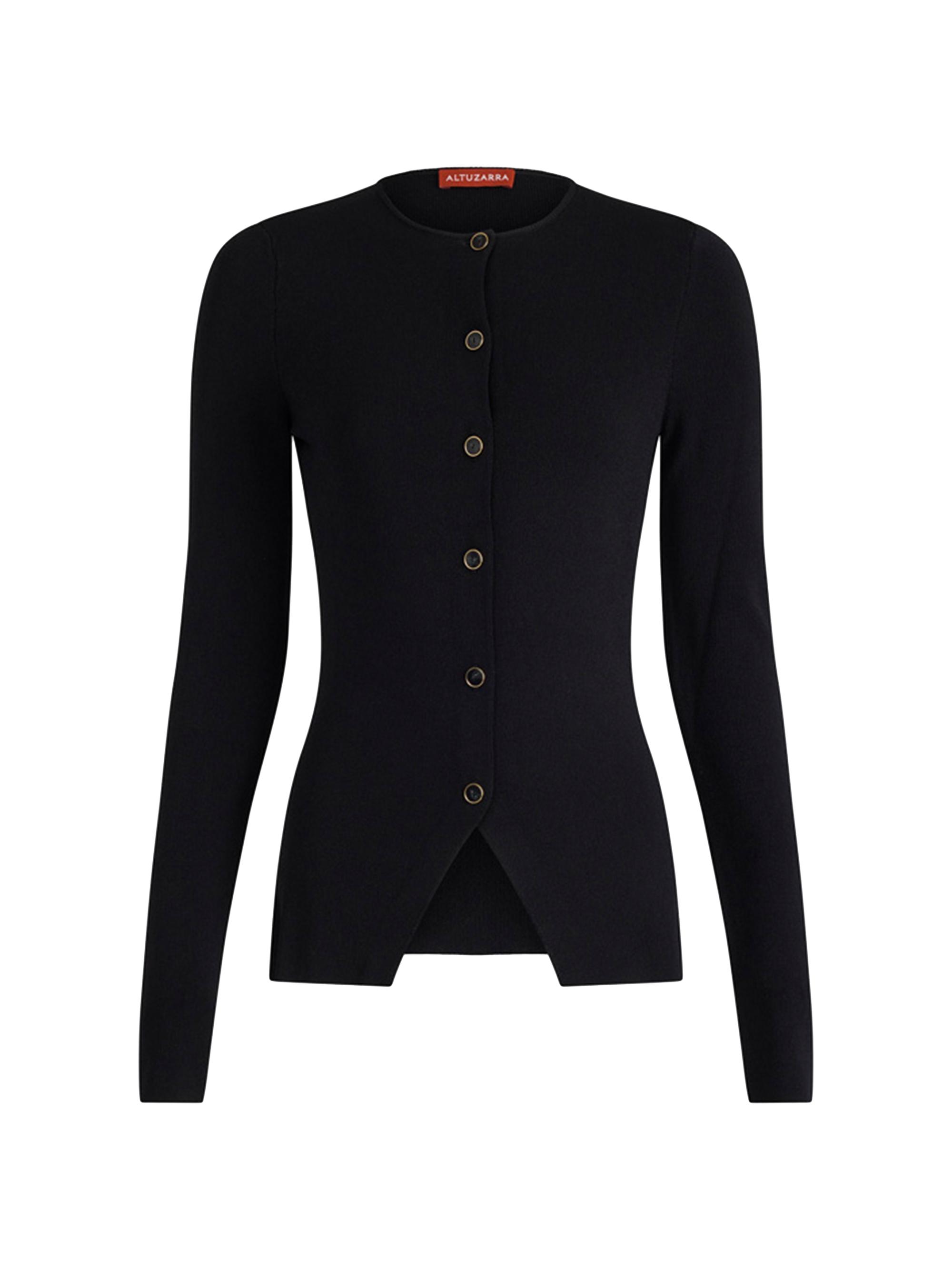 Altuzarra Women's Lainey Button-Front Sweater - Black