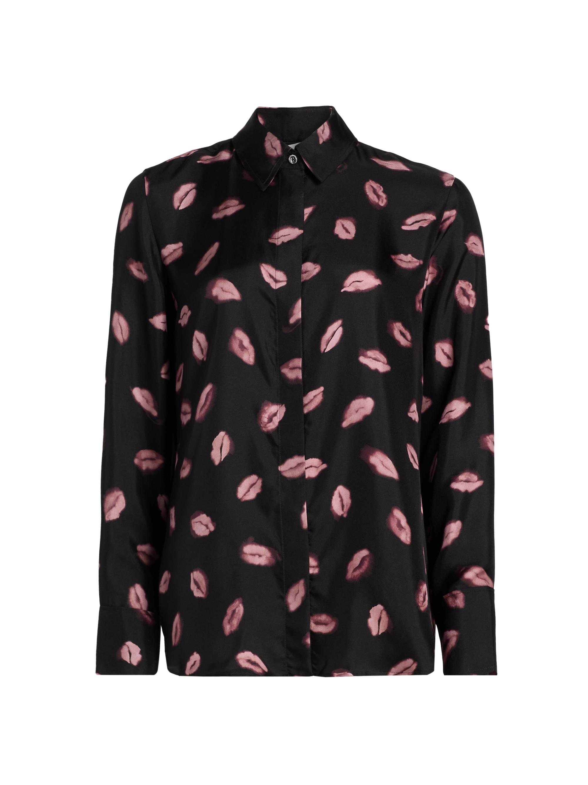 Altuzarra Women's Chika Kisses Silk Blouse - Black Kisses