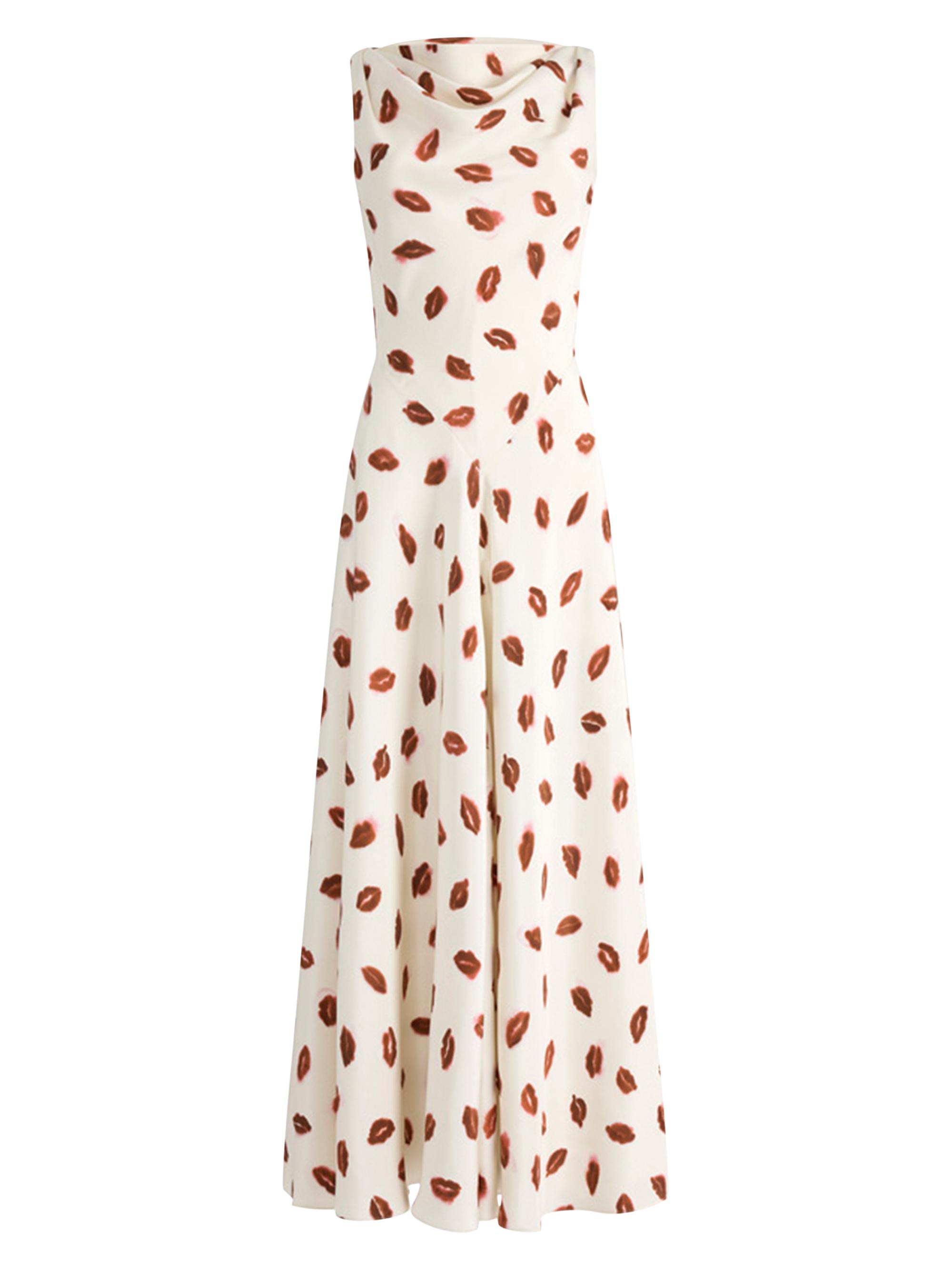 Altuzarra Women's Drina Kiss-Print Maxi Dress -  Kisses