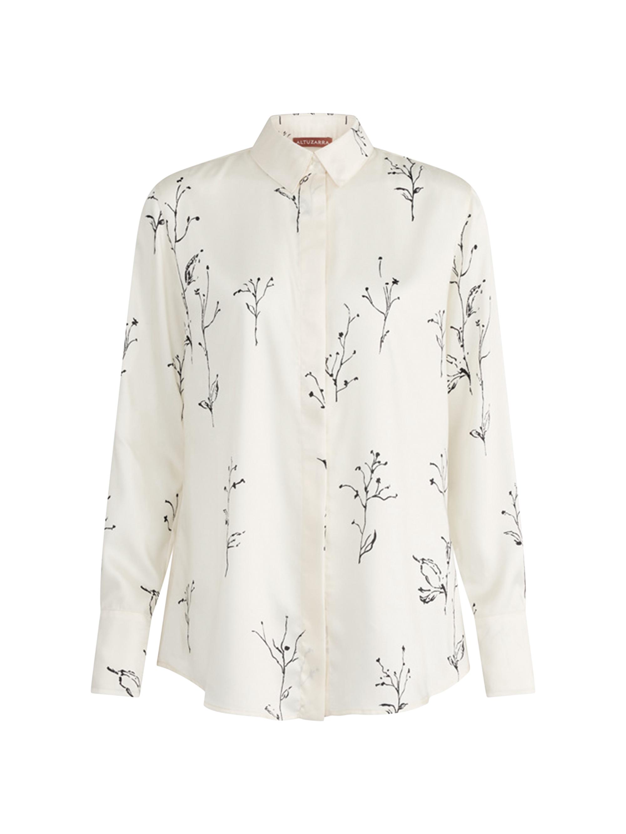 Altuzarra Women's Chika Botanical-Print Silk Shirt -  Botanical