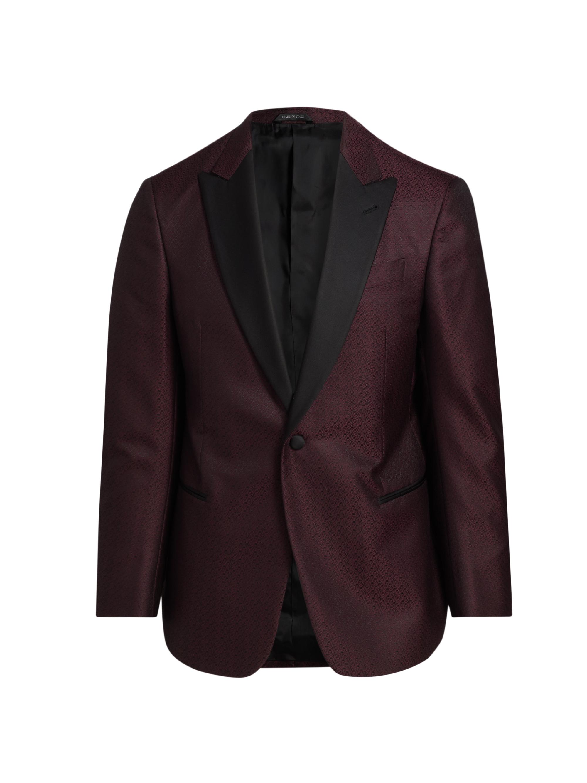 Giorgio Armani Men's Printed Dinner Jacket - Dark Red
