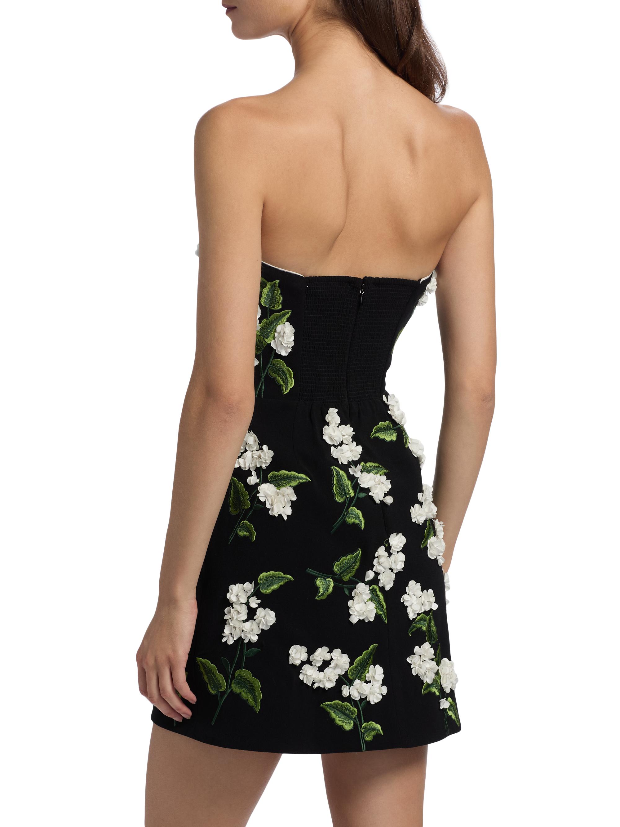 Velia Floral Appliqué Bandeau Minidress