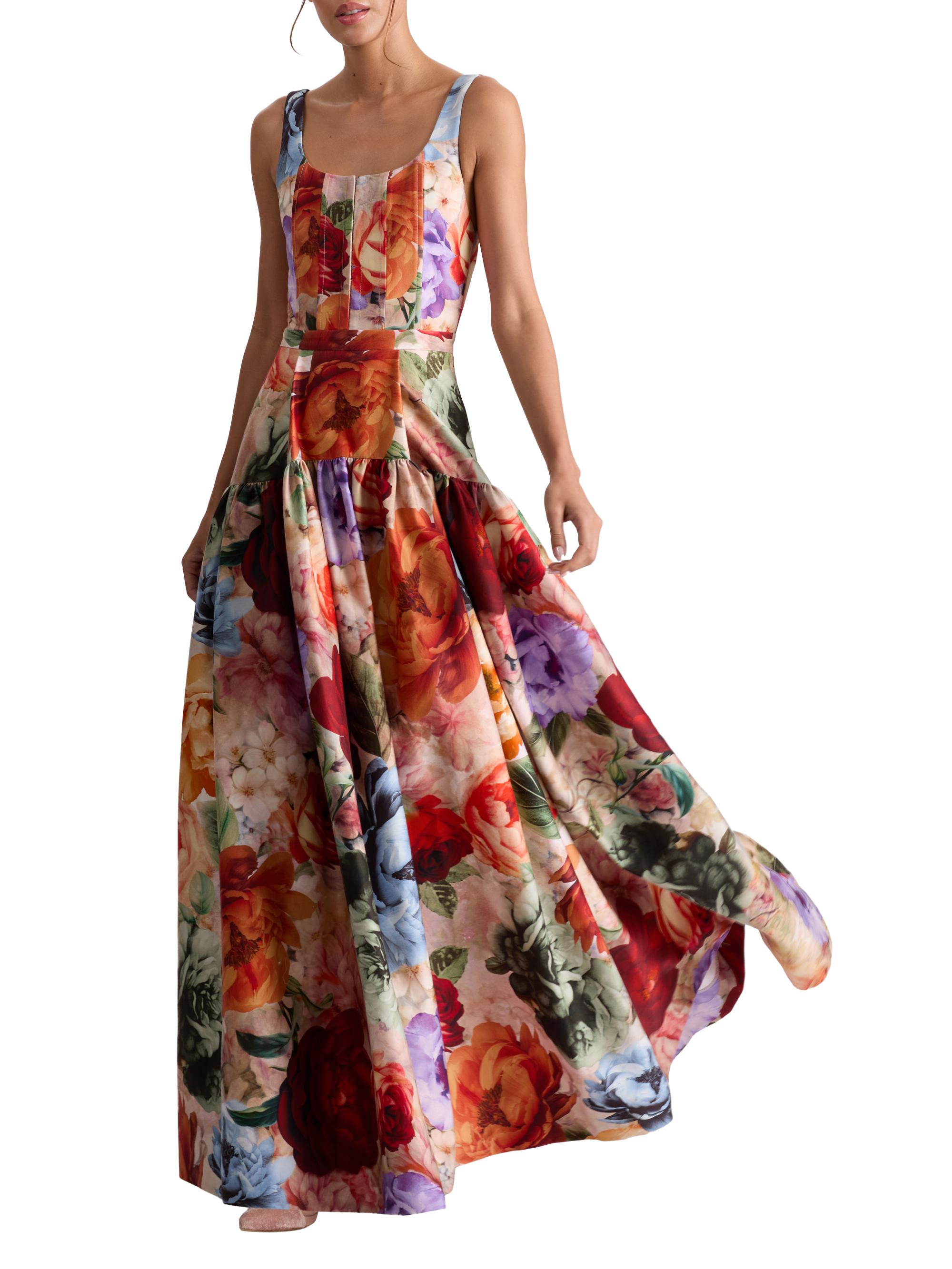 chinese dress ladies Fresh Botanicals Drop Waist Maxi Dress – Mint