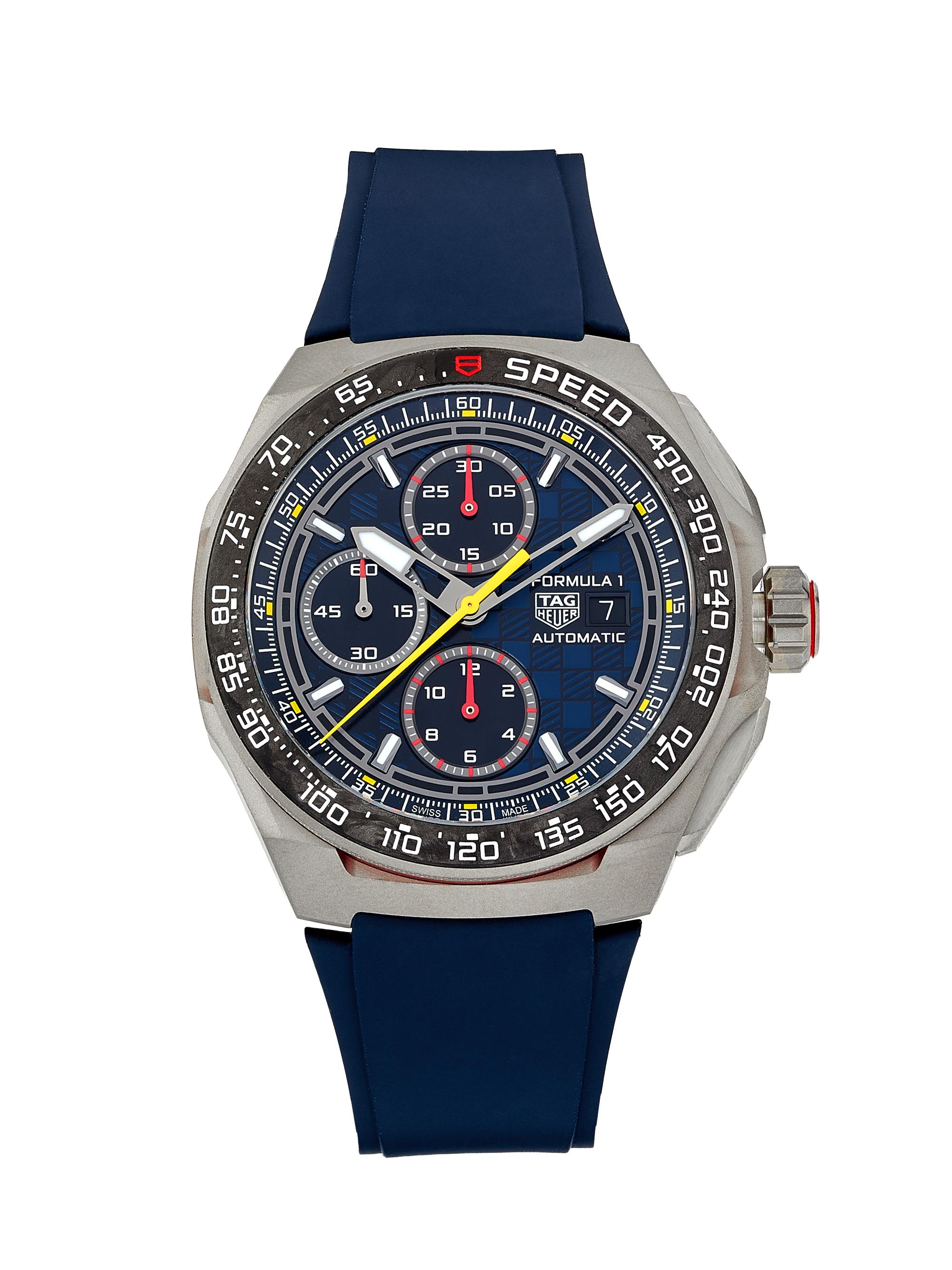 TAG Heuer Men's Formula 1 Titanium & Rubber Chronograph Watch/44MM - Blue