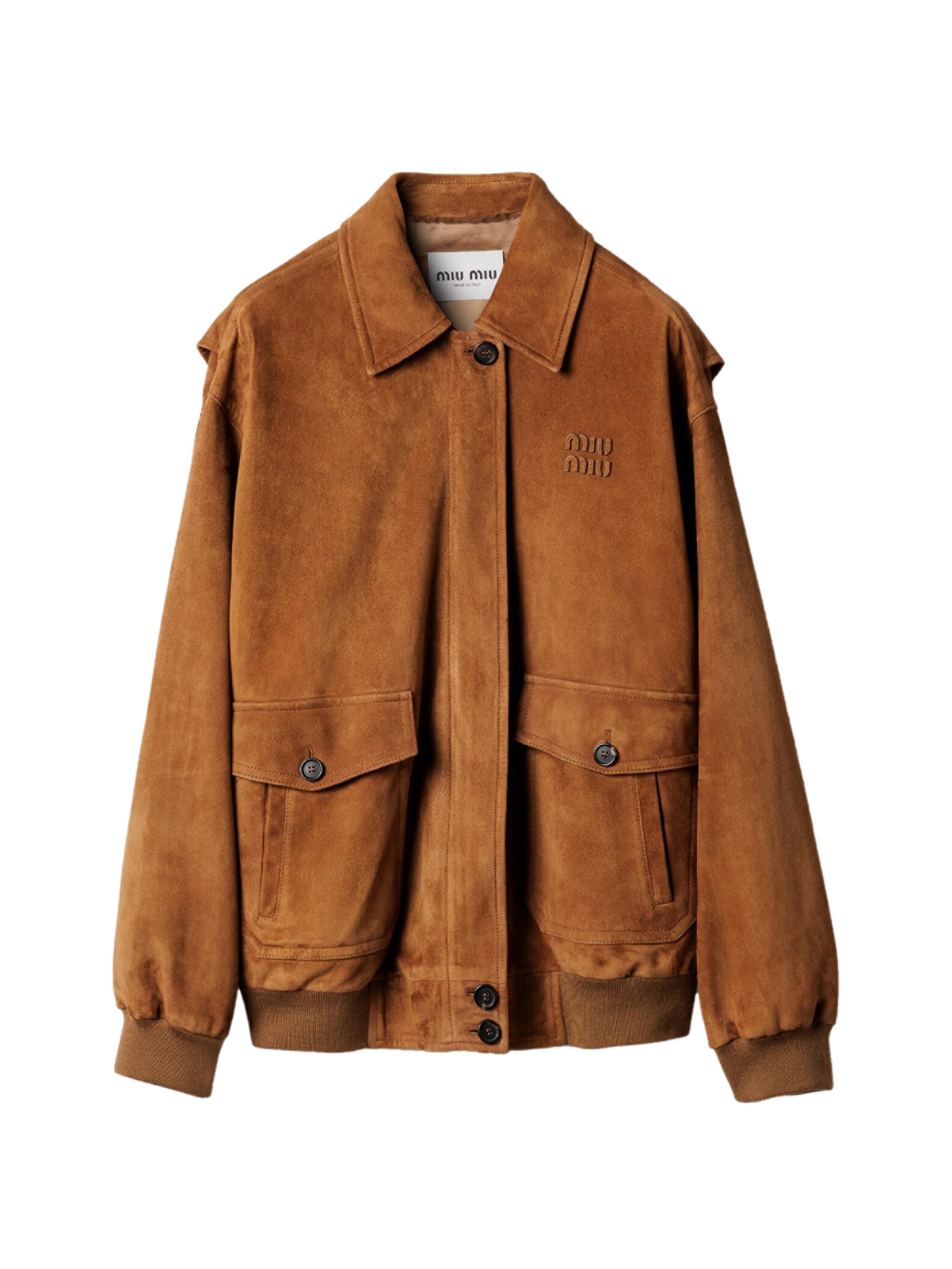 miumiuジャケット Miu Miu Padded Denim Blouson Jacket | Saks Fifth Avenue
