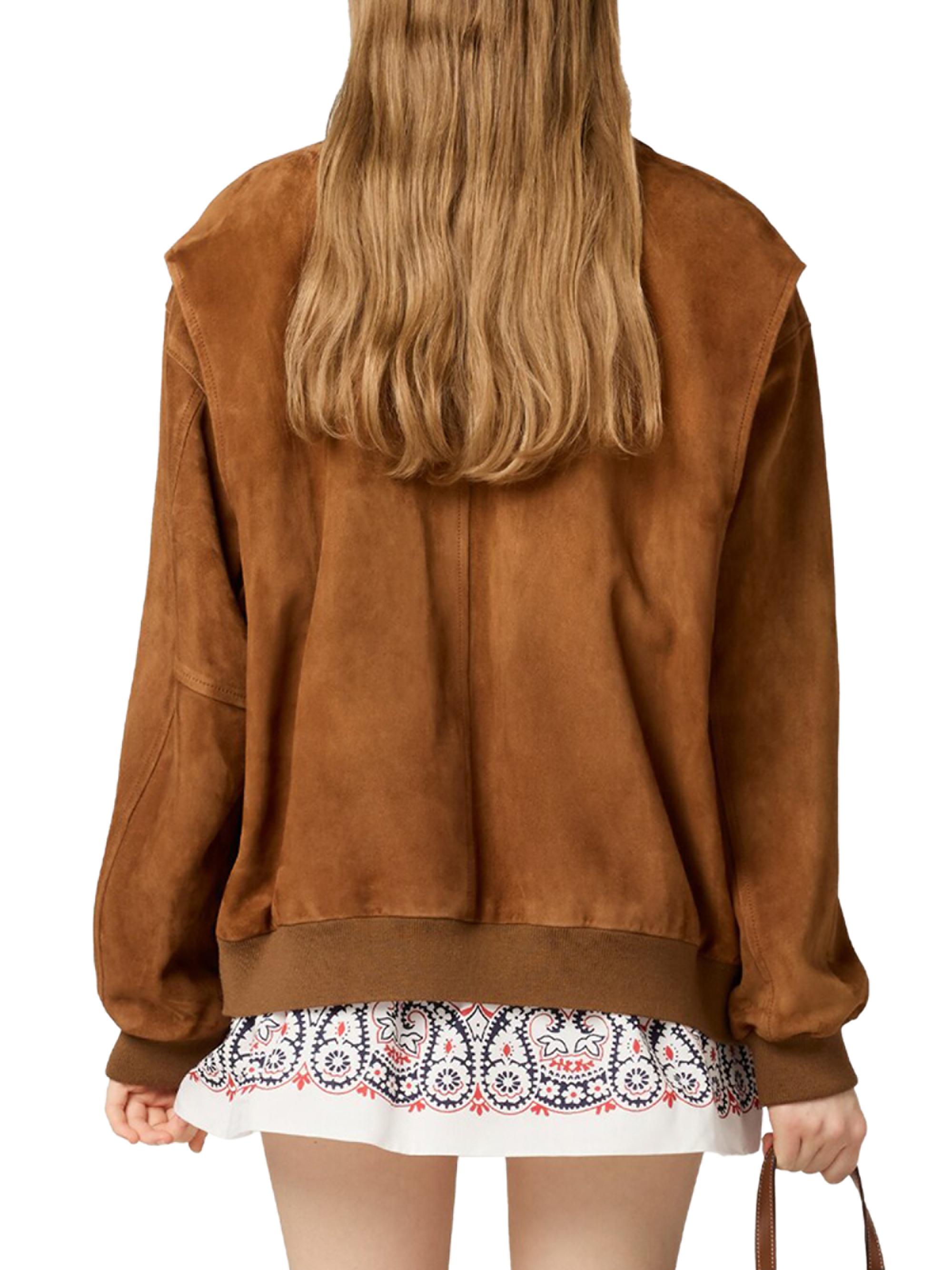 Miu Miu Suede Blouson Jacket | Saks Fifth Avenue