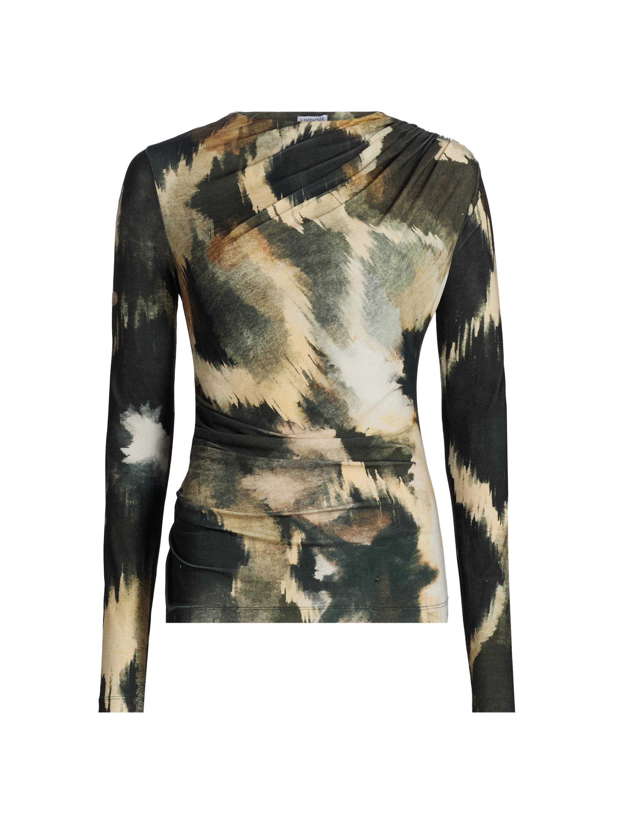 Maria Cher Women's Fleetwood Curtis Jersey Slim-Fit Top - Brown