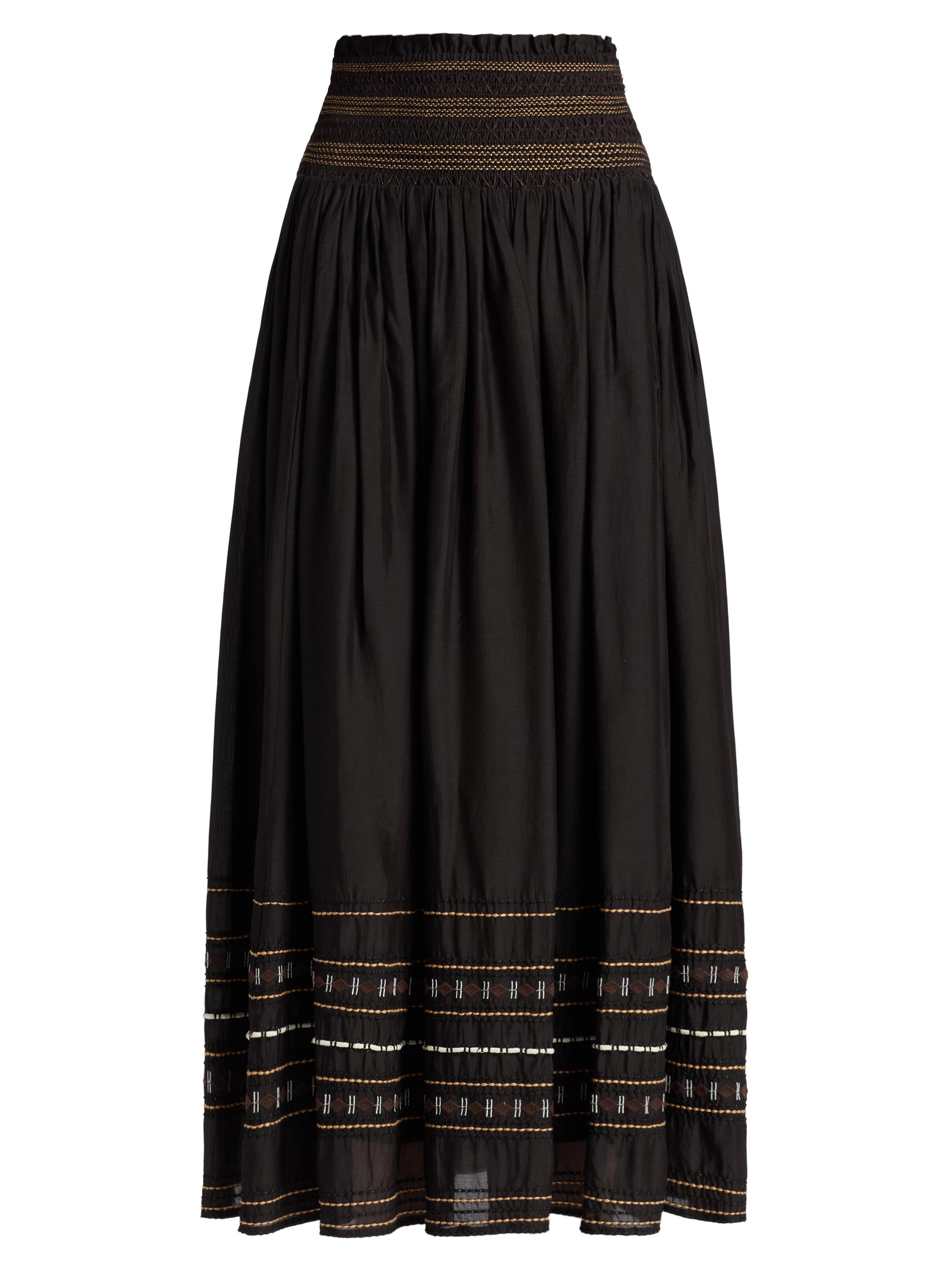 Maria Cher Mellado Ollie Lace-Hem Midi-Skirt | Saks Fifth Avenue