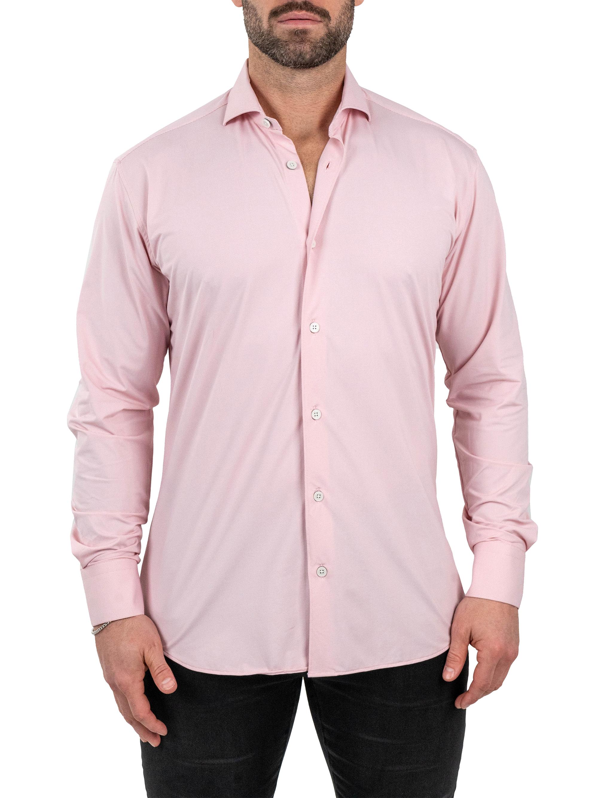 Maceoo Men's Einstein Stretch Blotter Shirt - Red