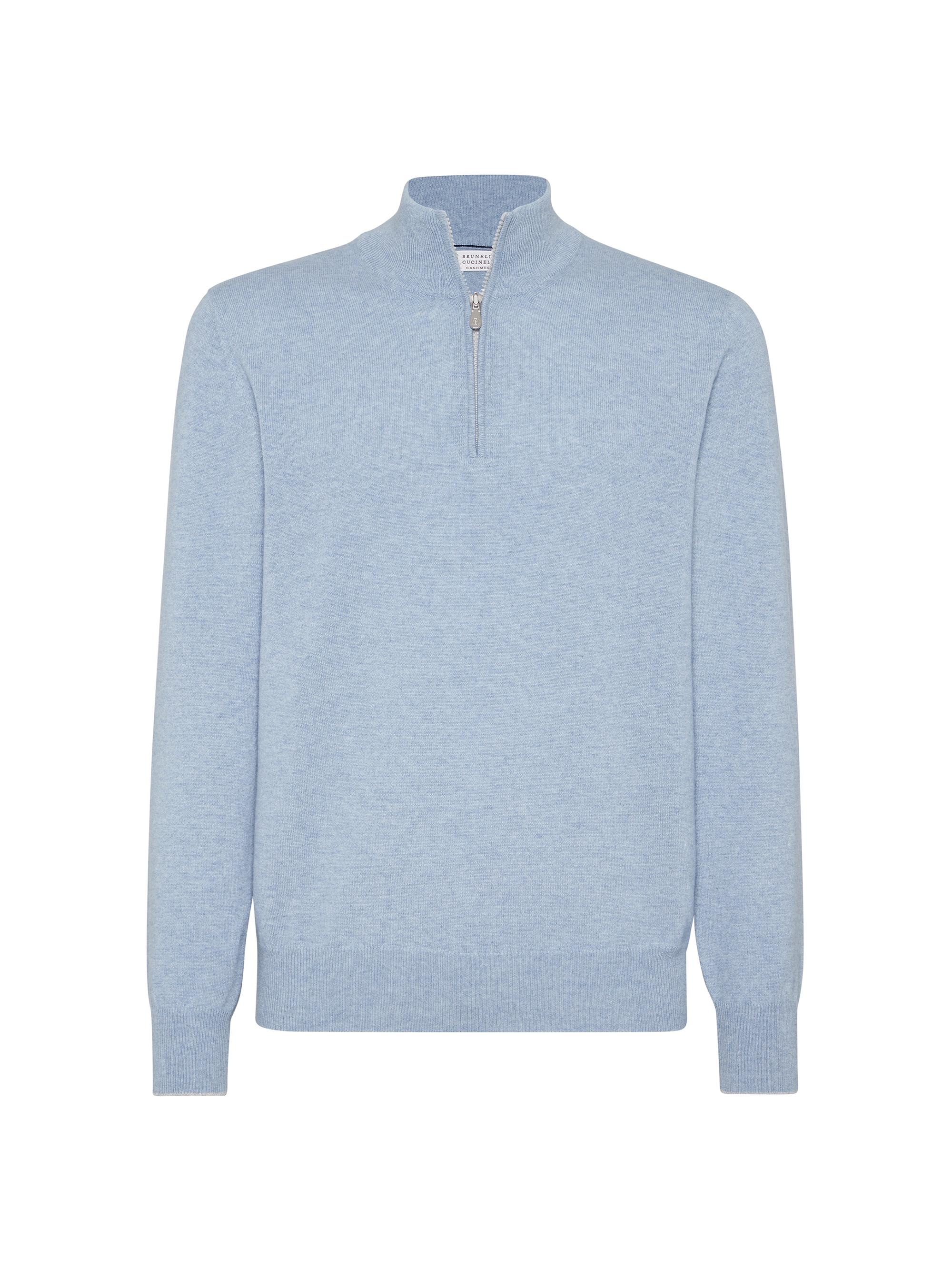 Brunello Cucinelli Flecked Cashmere Cardigan with Zipper | Saks