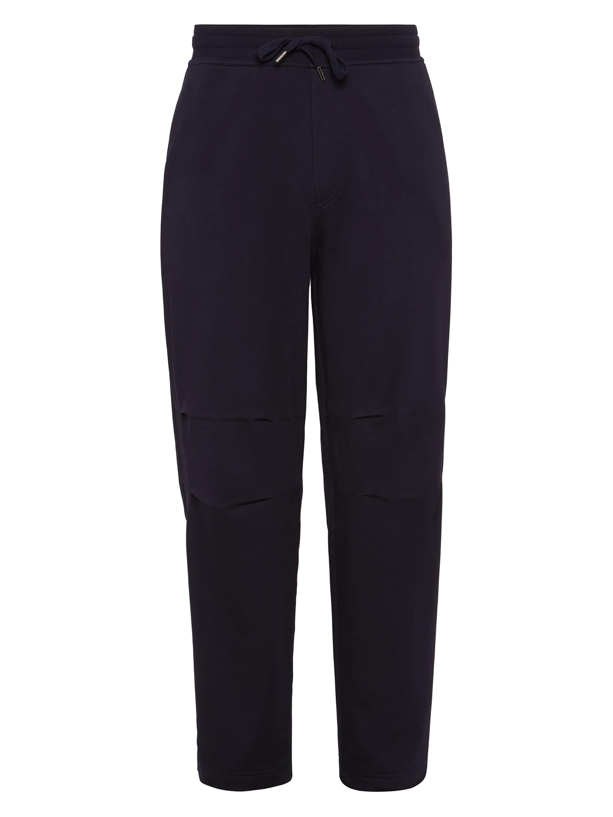 Brunello Cucinelli Men's Techno Cotton French Terry Trousers - Navy Blue