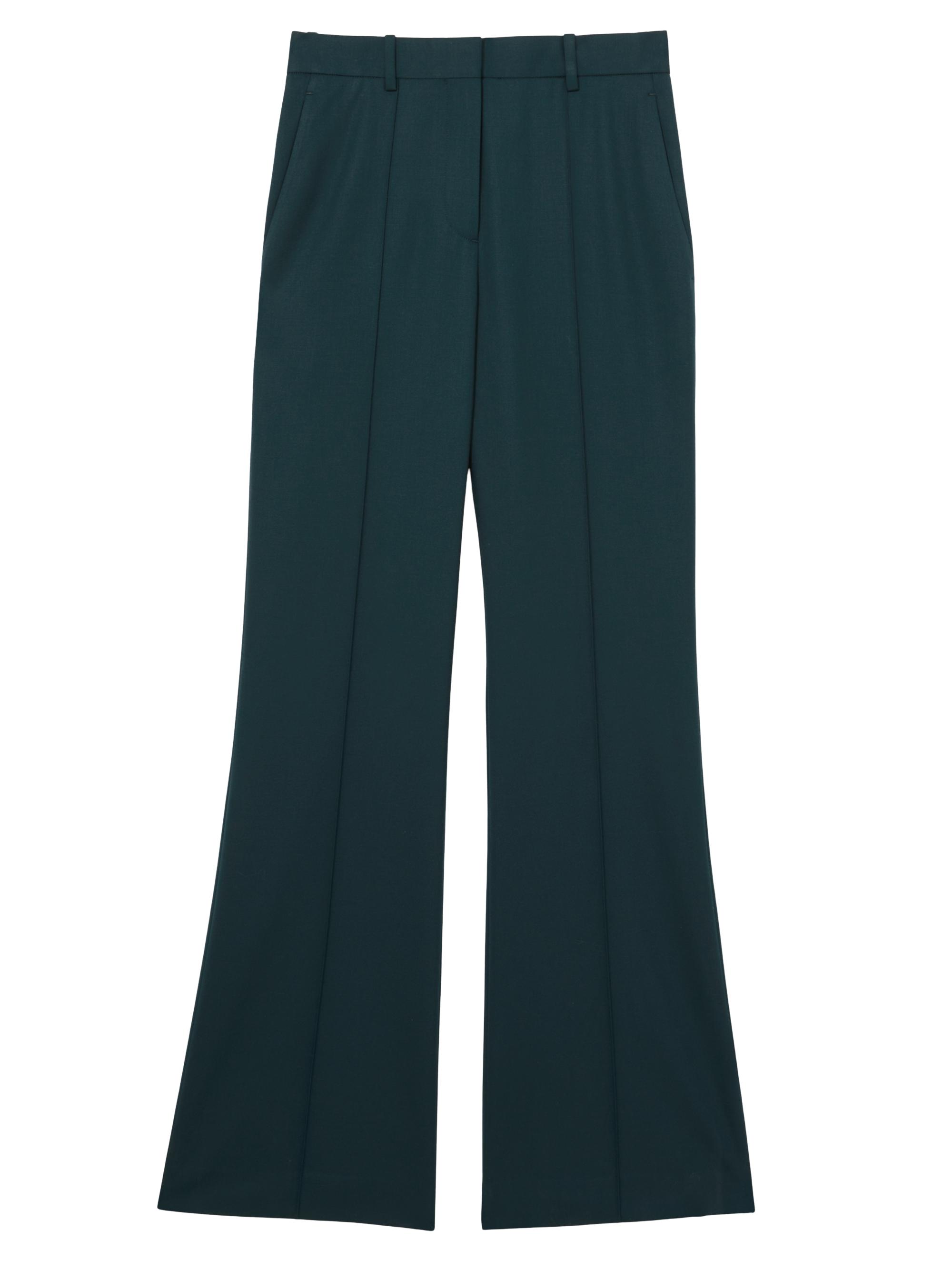Reiss Women's Jade Wide-Leg Trousers - Green