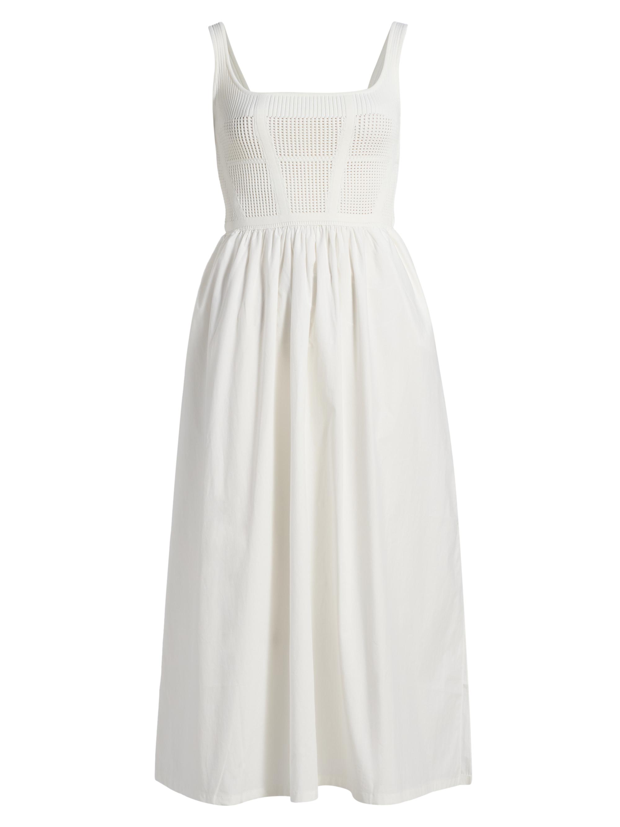 Reiss Women's Kori Mix-Media Midi-Dress -