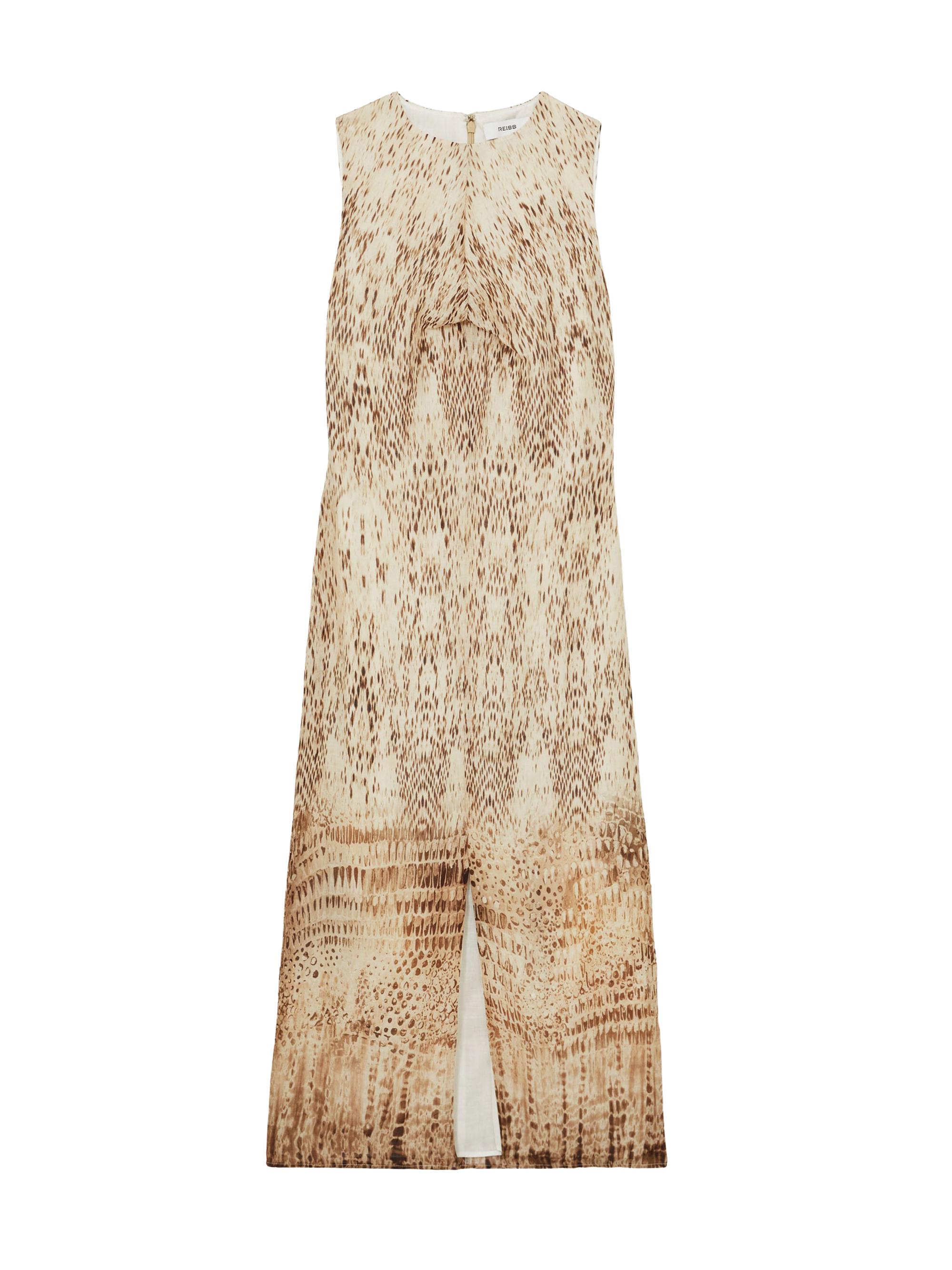 Reiss Women's Presley Snake Print Midi-Dress