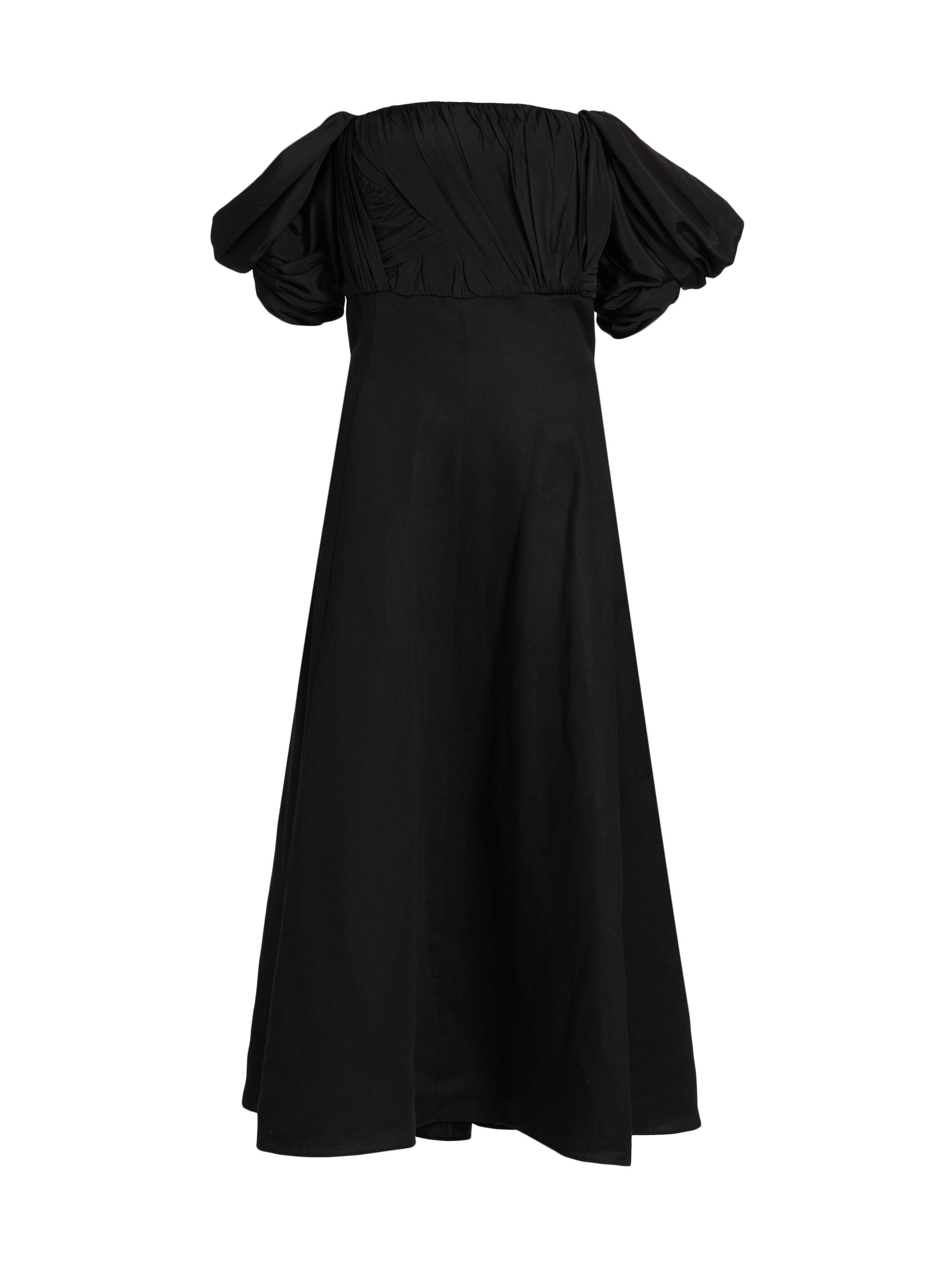 Reiss Women's Frankie Bardot Sculpted Midi-Dress - Black