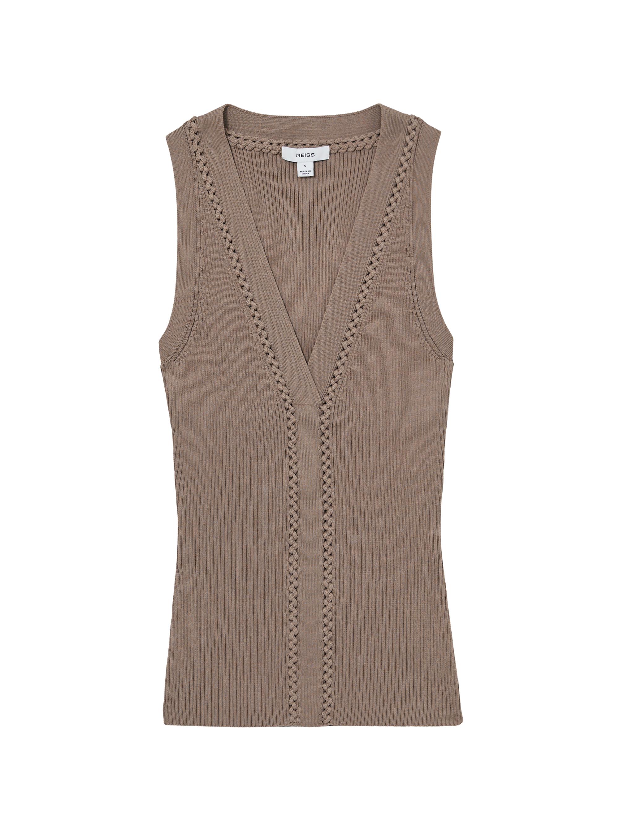Reiss Lanette Craft-Stitch Vest | Saks Fifth Avenue
