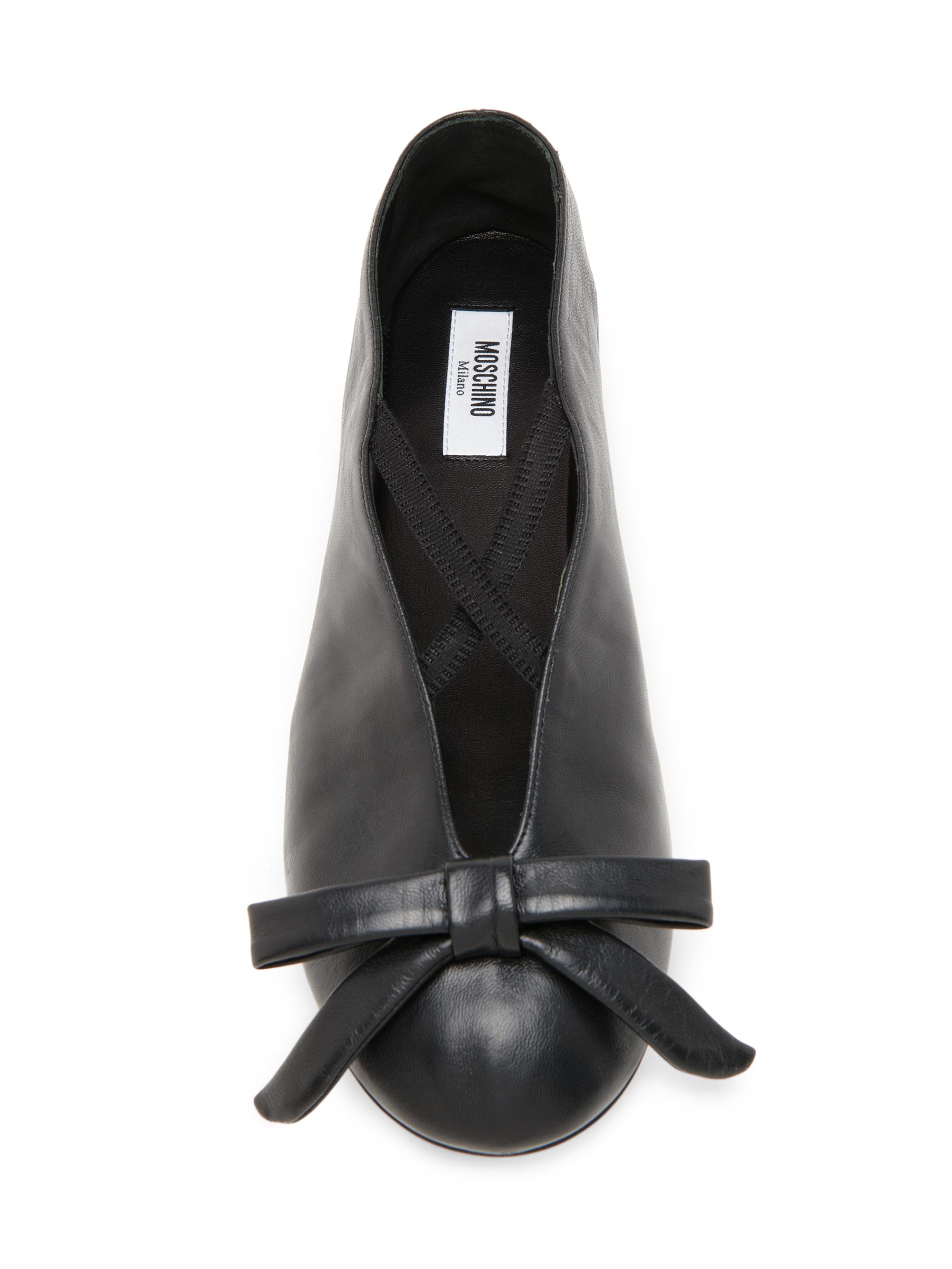 Moschino Corsage Leather Ballet Flats | Saks Fifth Avenue