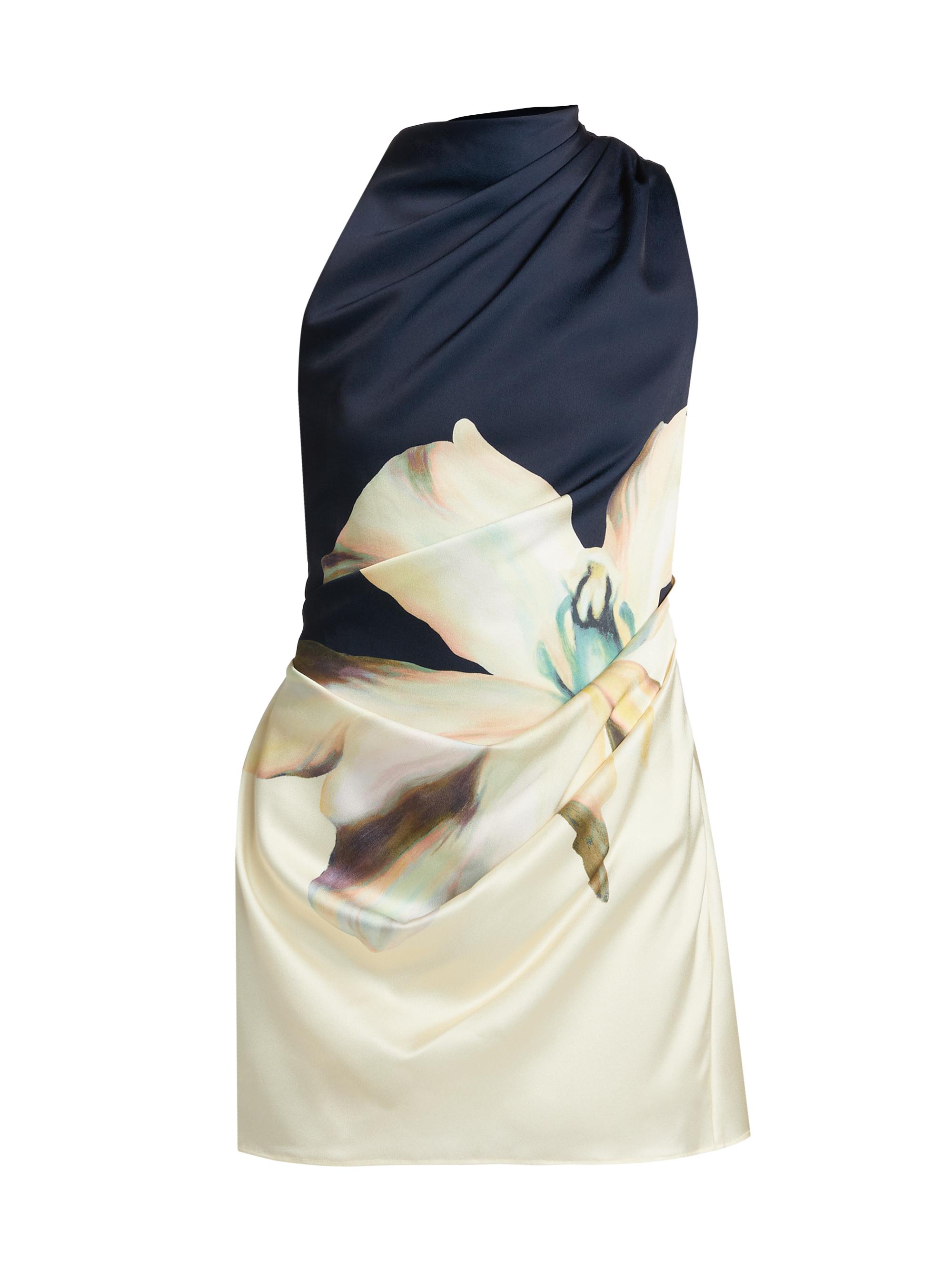 Significant Other Women's Veronica Floral Satin Minidress - Spliced Lilium