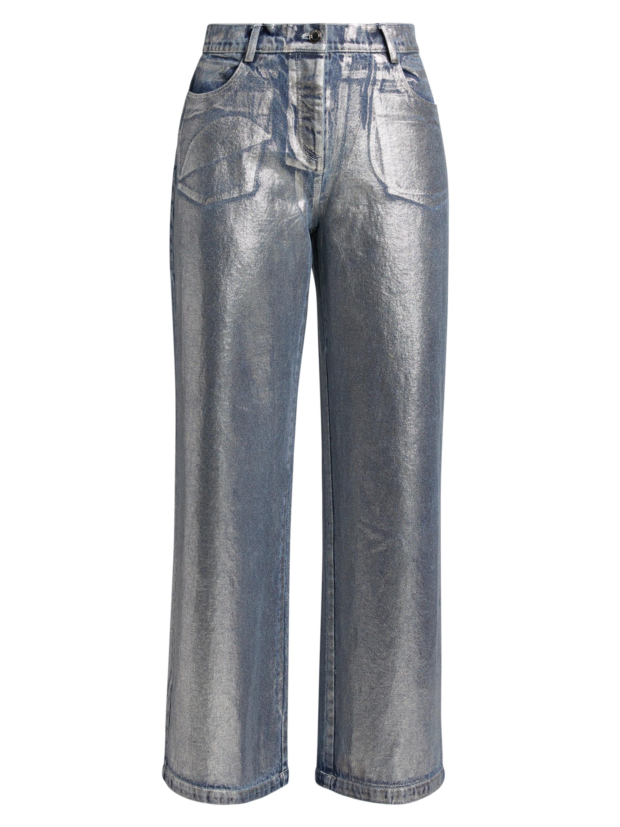 Significant Other Women's Sabrina Silver Foil Jeans - Silver Foil