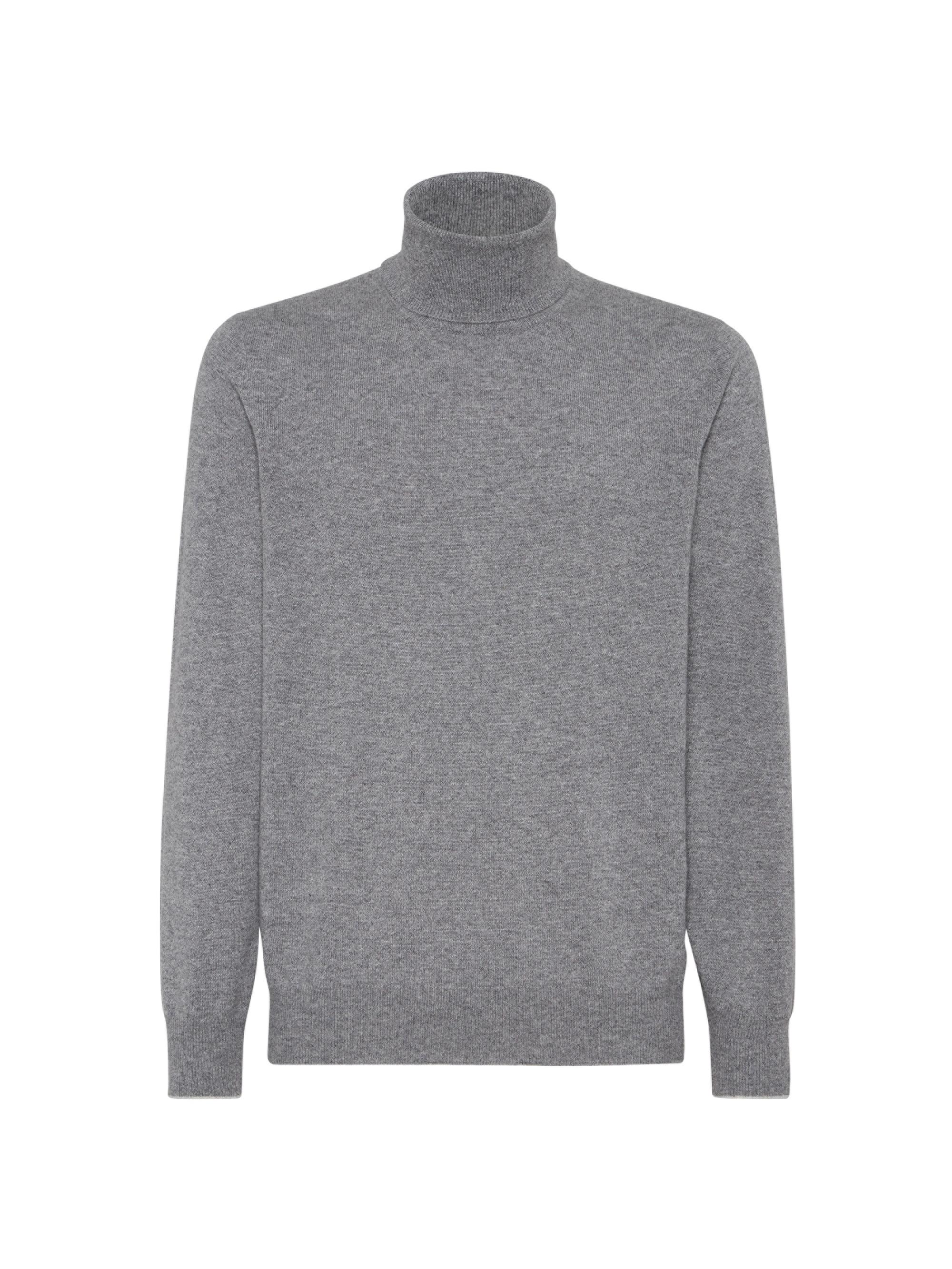 Brunello Cucinelli Cashmere Feather Yarn Cable Knit Turtleneck