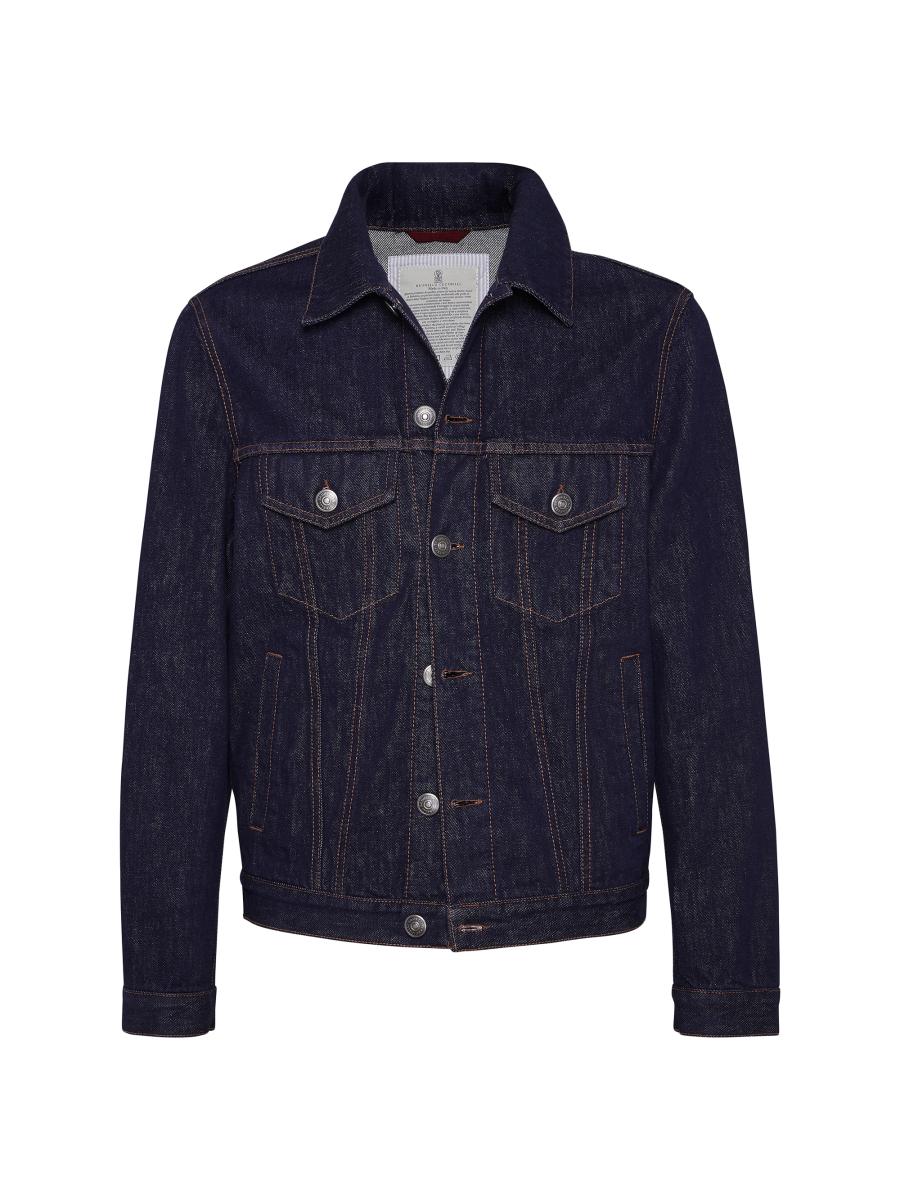 Brunello Cucinelli No Fade Denim Four Pocket Jacket | Saks Fifth