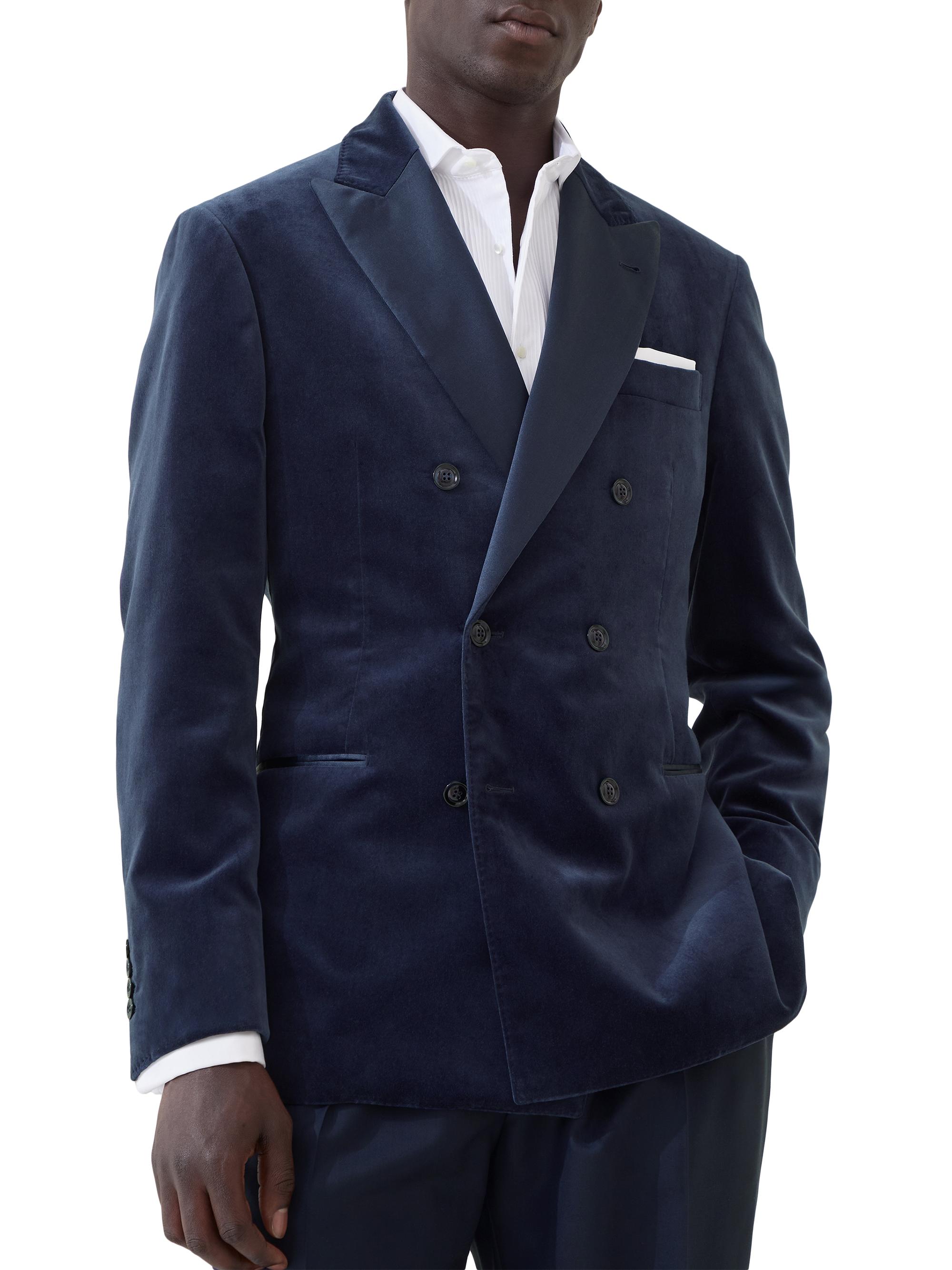 Brunello Cucinelli Cotton and Silk Velvet One and a Half Breasted