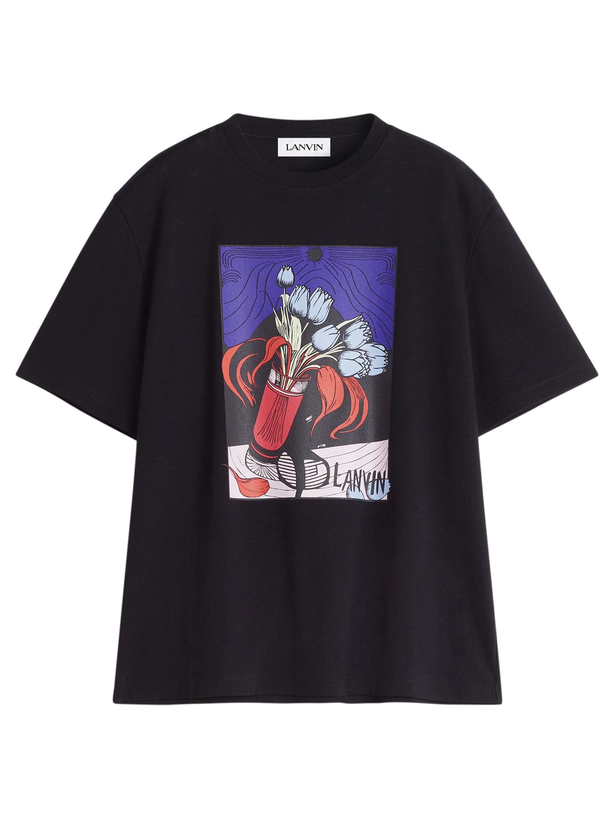 Lanvin Men's Printed T-Shirt - Black