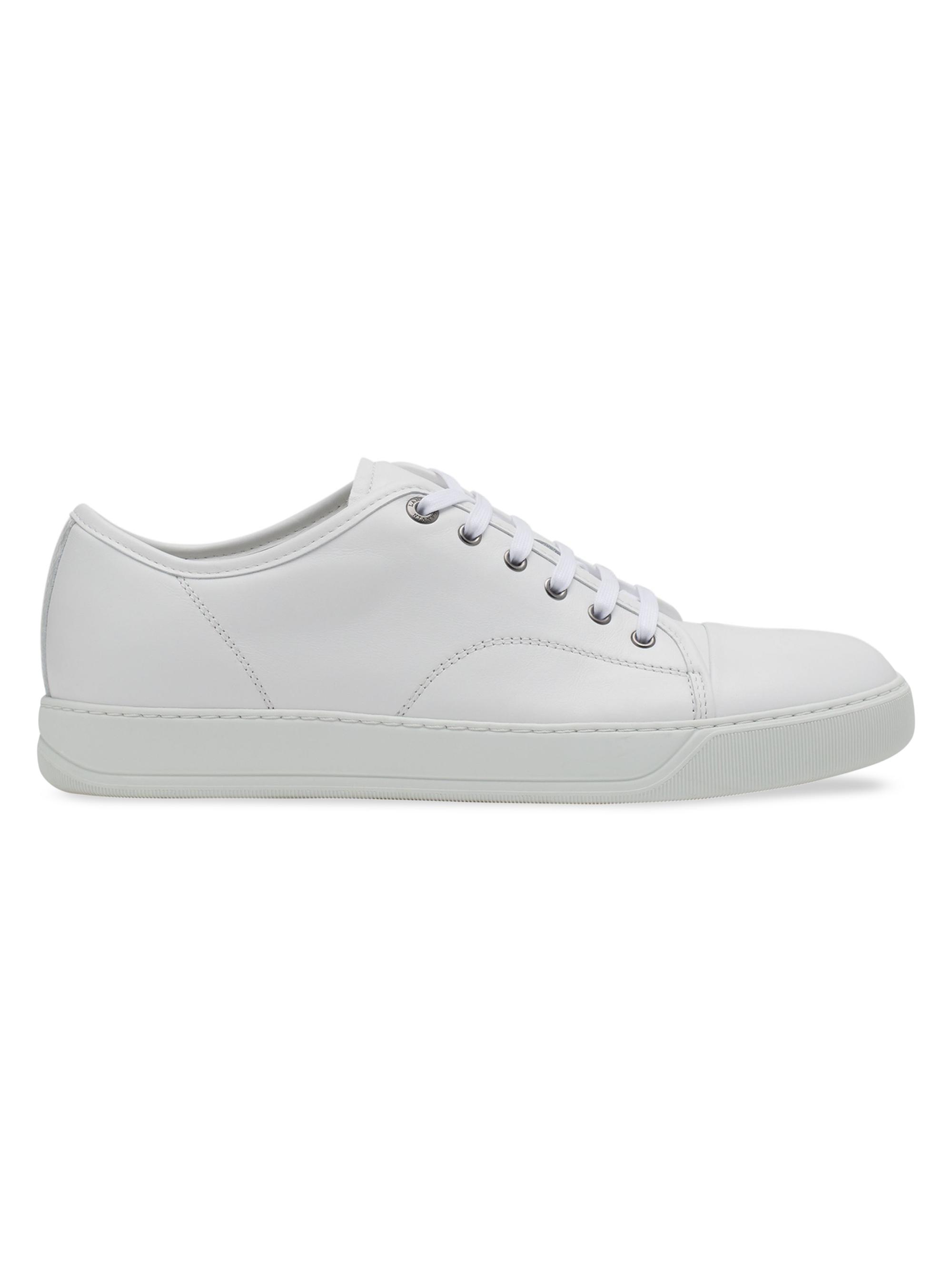 Lanvin Men's DBB1 Leather Sneakers - Blanc