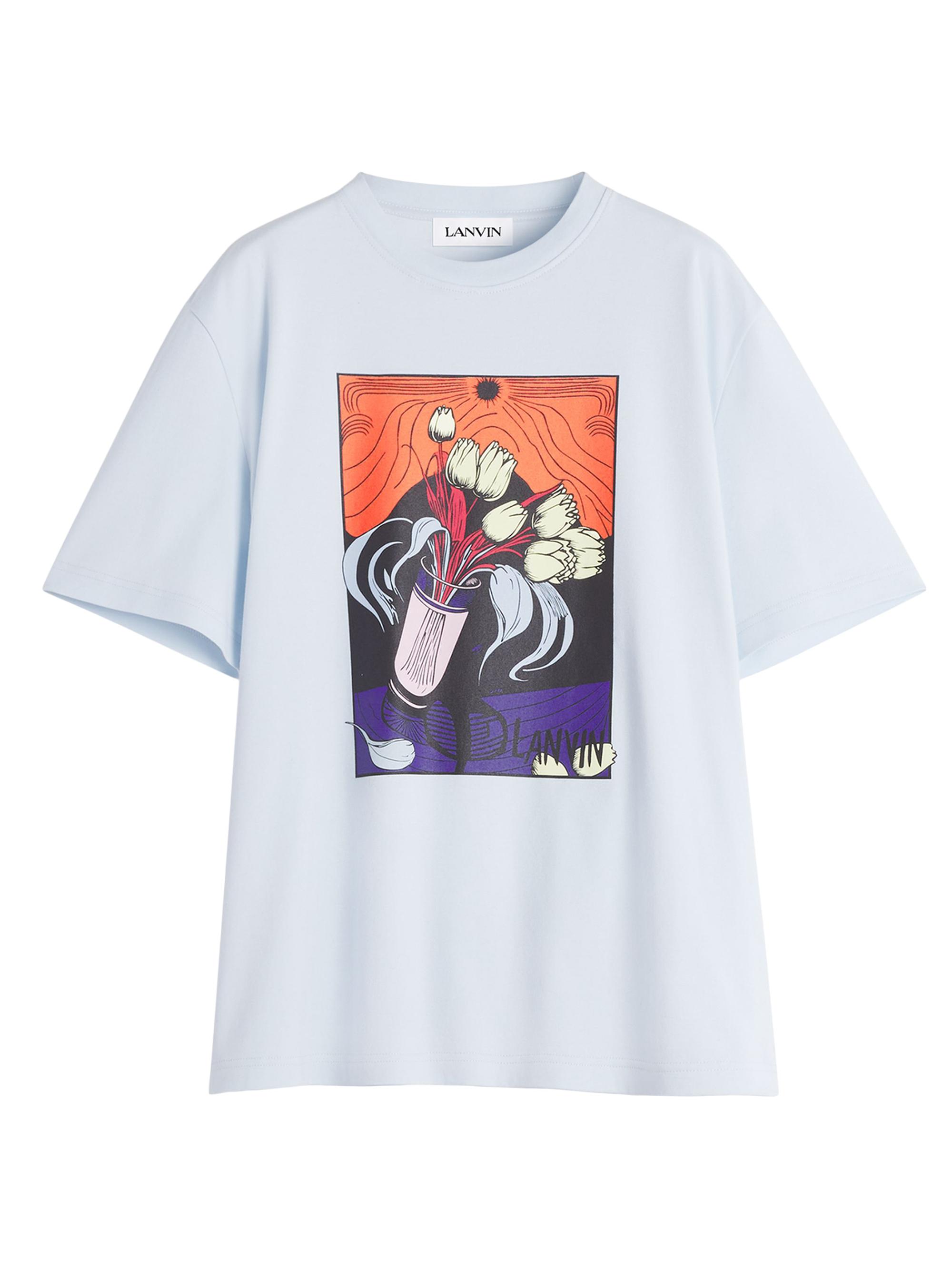 Lanvin Men's Printed T-Shirt - Chambray