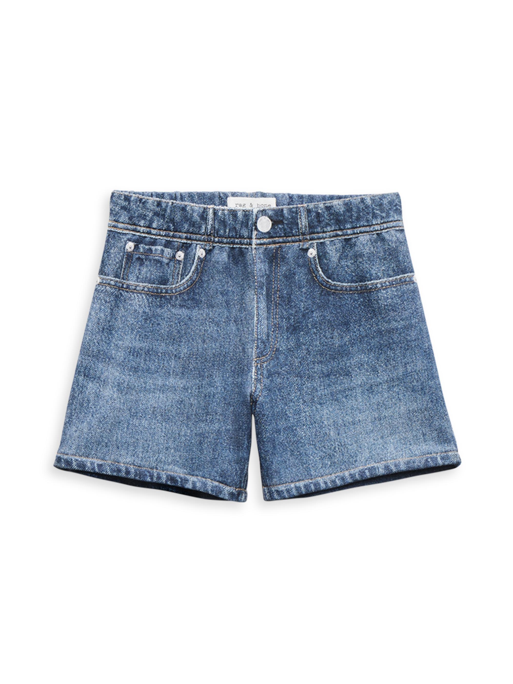 Fendi Little Girl's & Girl's Logo Embroidered Denim Skirt | Saks