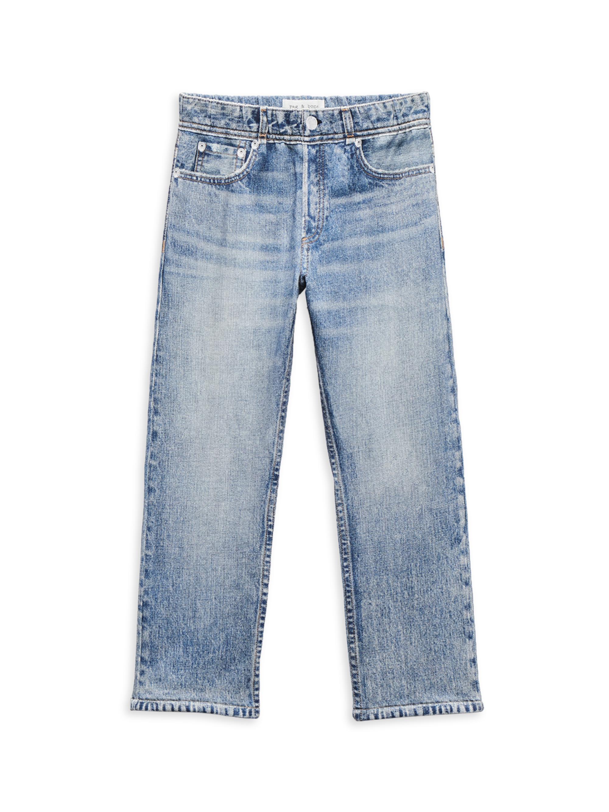 rag & bone Kid's Mini Miramar Straight-Leg Pants - Dash Blue 12 Months