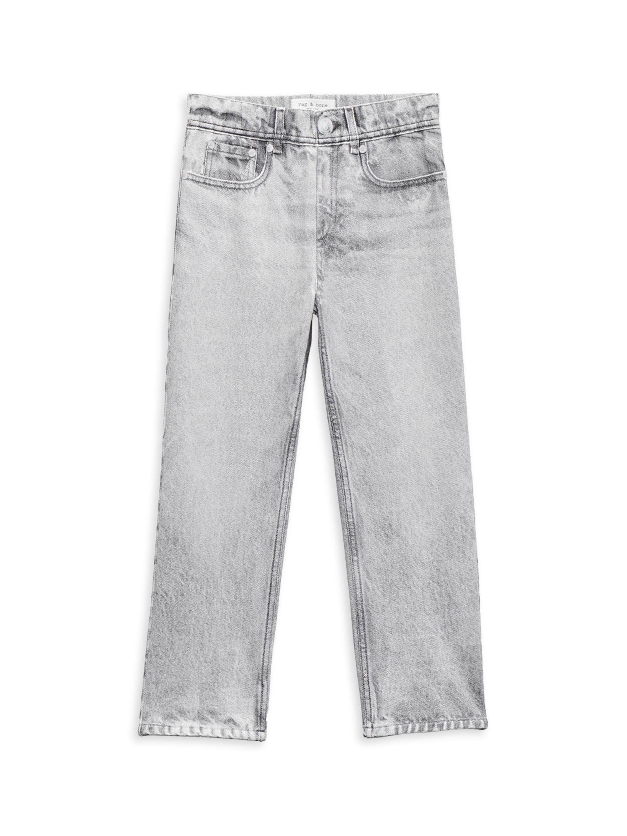 rag & bone Kid's Mini Miramar Straight-Leg Pants - Grey 12 Months