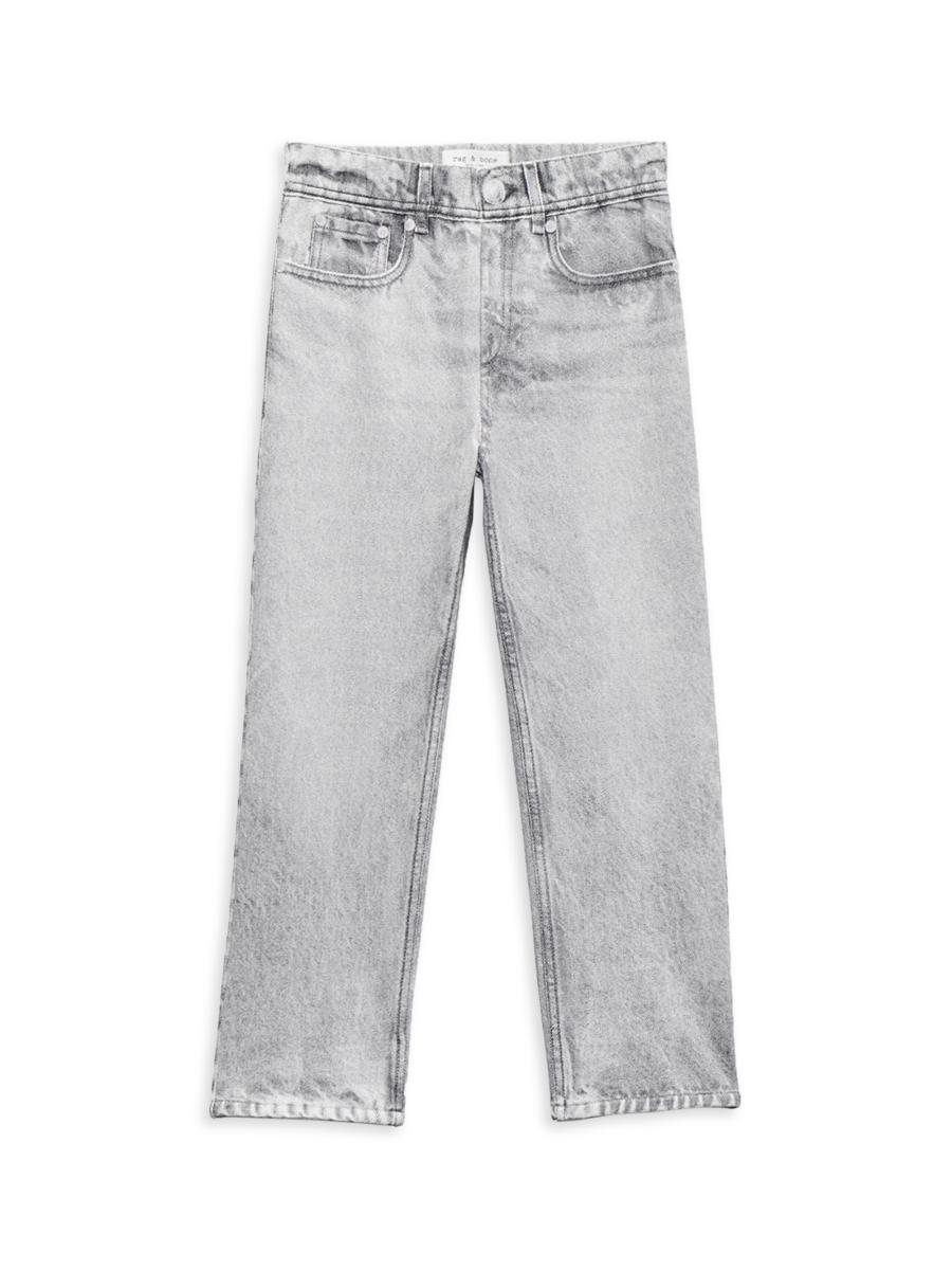 Rag & Bone Babies' Kid's Mini Miramar Straight-leg Pants In Gray