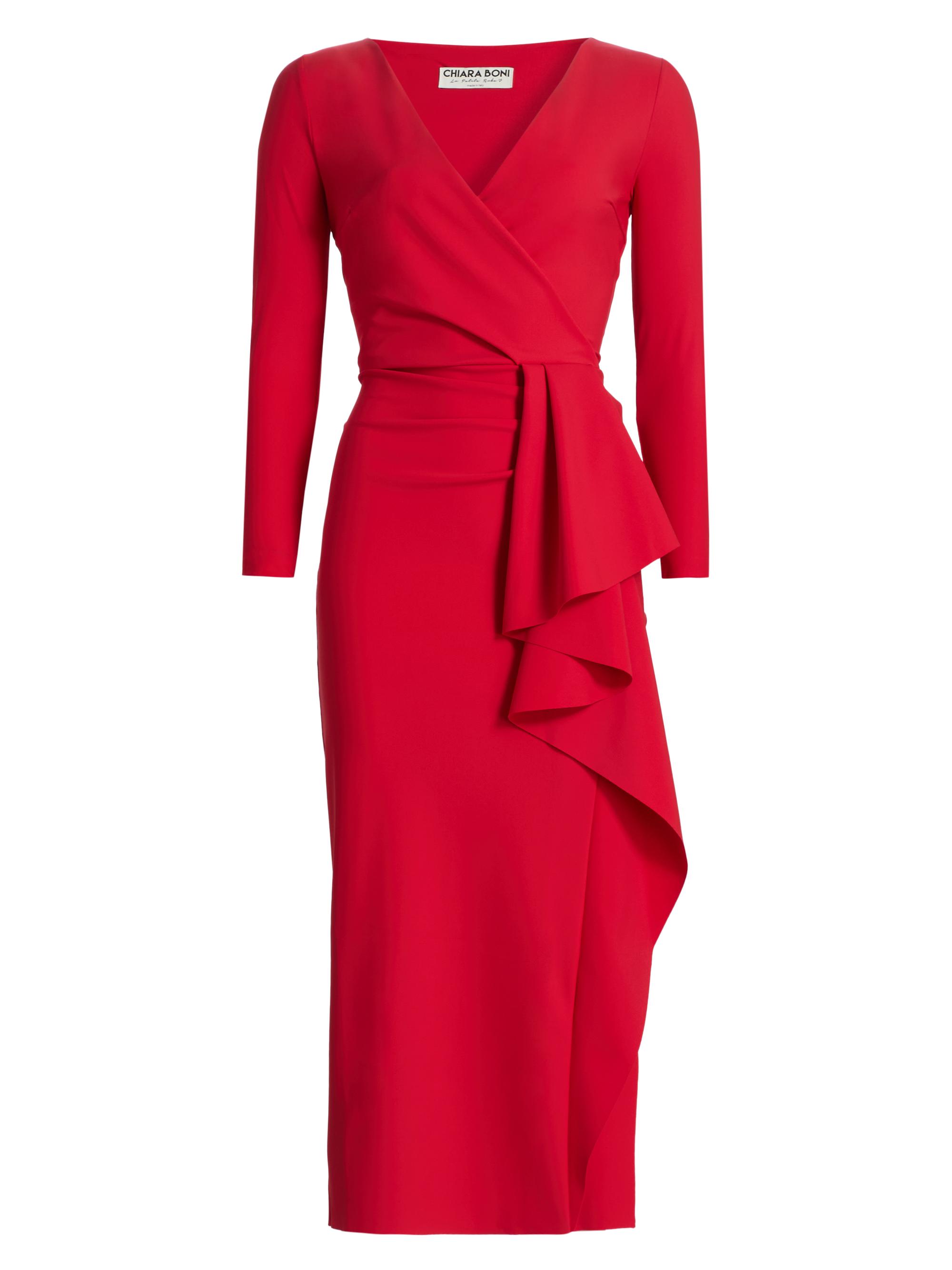 Chiara Boni La Petite Robe Sayon Gathered Stretch-Jersey Cocktail