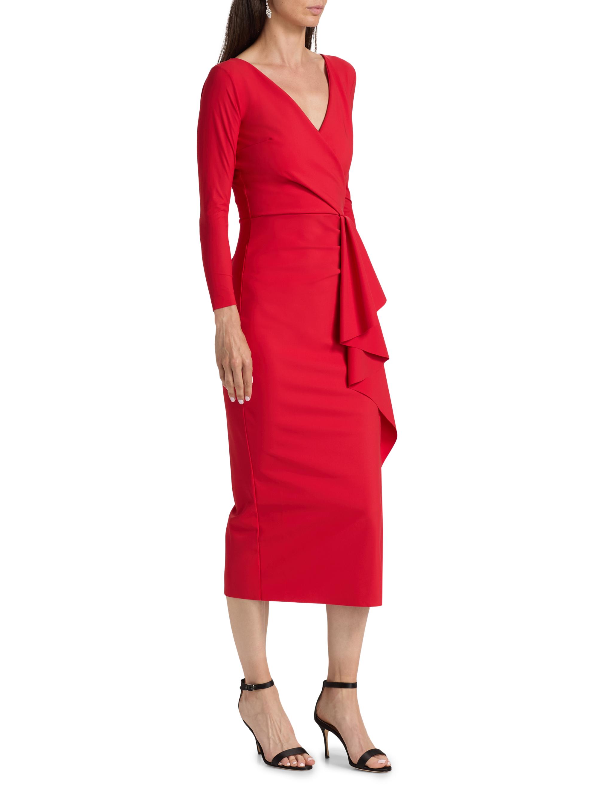 Chiara Boni La Petite Robe Sayon Gathered Stretch-Jersey Cocktail Dress |  Saks Fifth Avenue