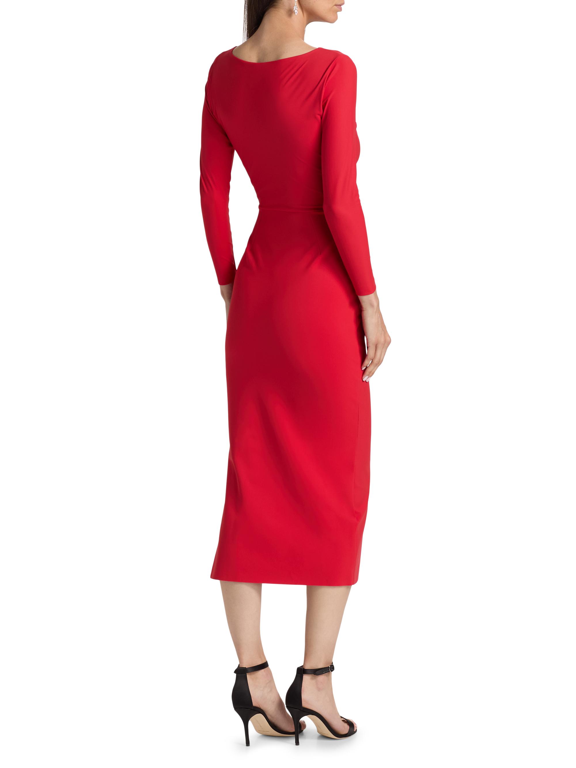Chiara Boni La Petite Robe Sayon Gathered Stretch-Jersey Cocktail Dress |  Saks Fifth Avenue