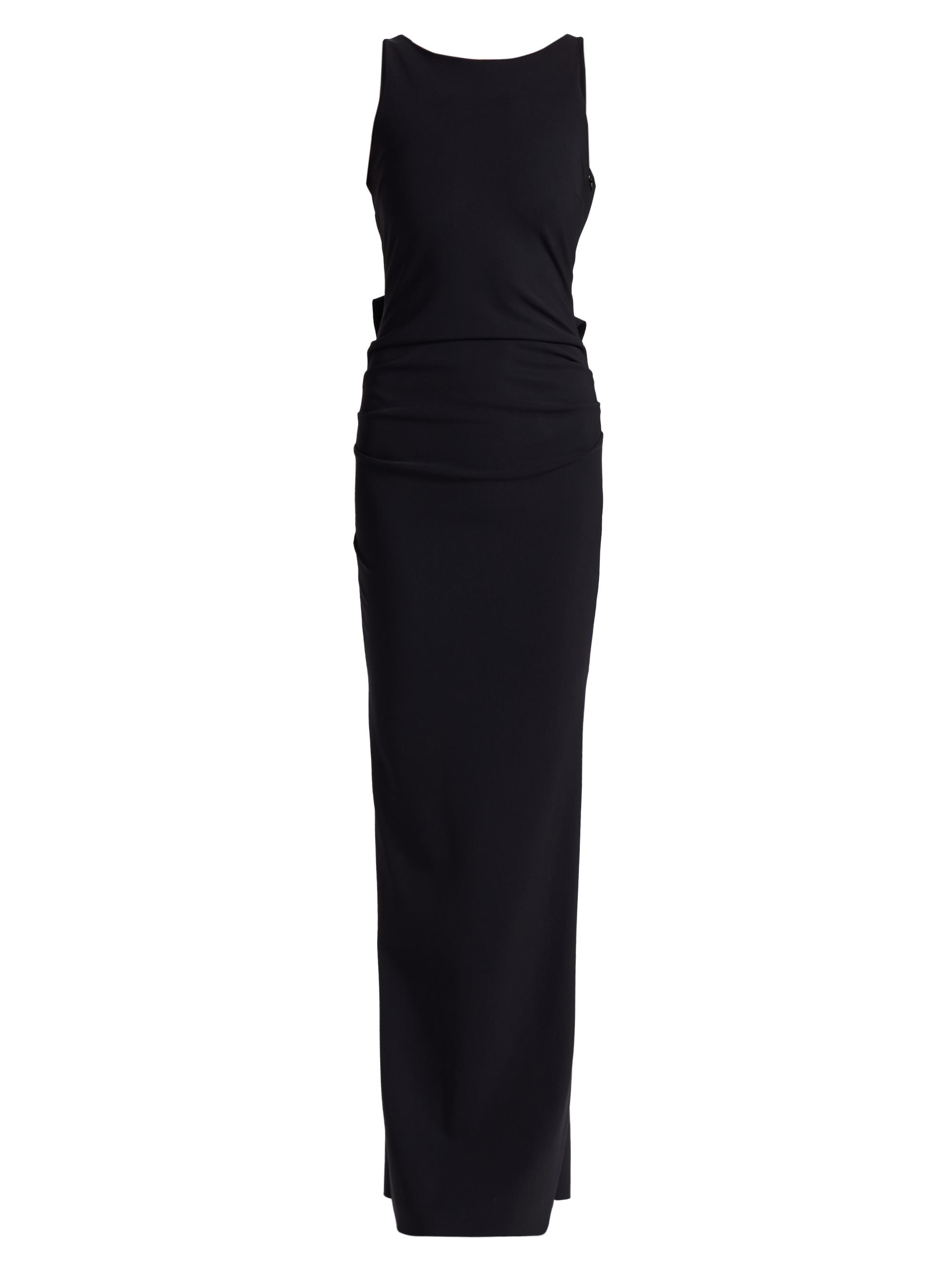Chiara Boni La Petite Robe Women's Eman Ruffled Jersey Sleeveless Gown - Black