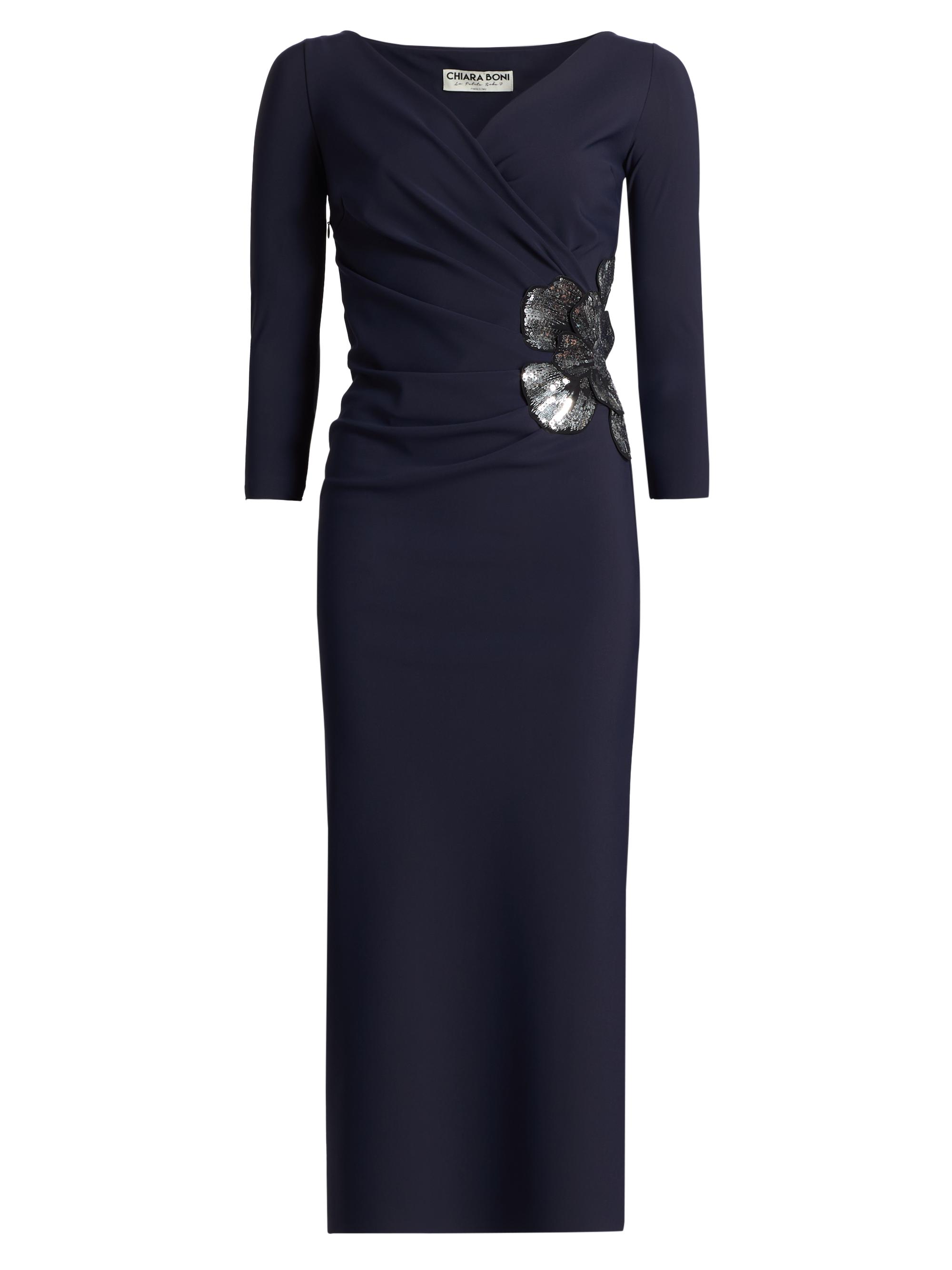 Chiara Boni La Petite Robe Onori Sequined Floral Cocktail Dress