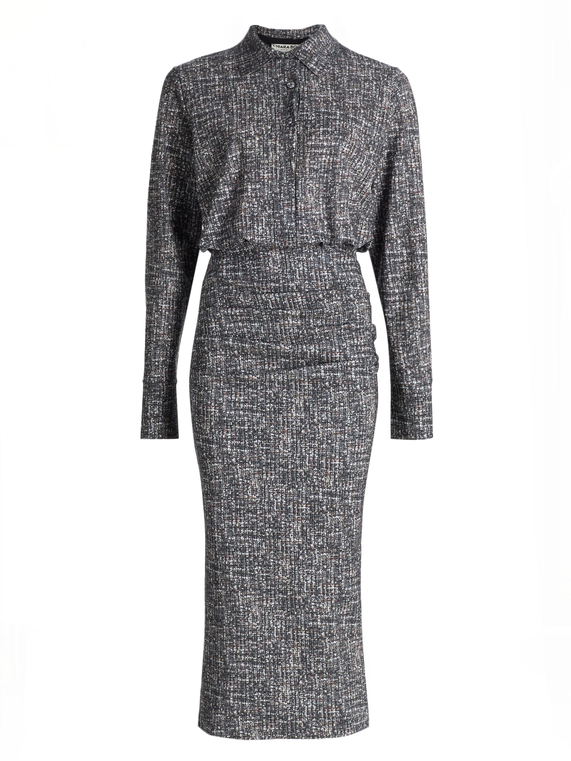 Chiara Boni La Petite Robe Women's Azora Jersey Midi-Shirtdress - Gabrielle Grey