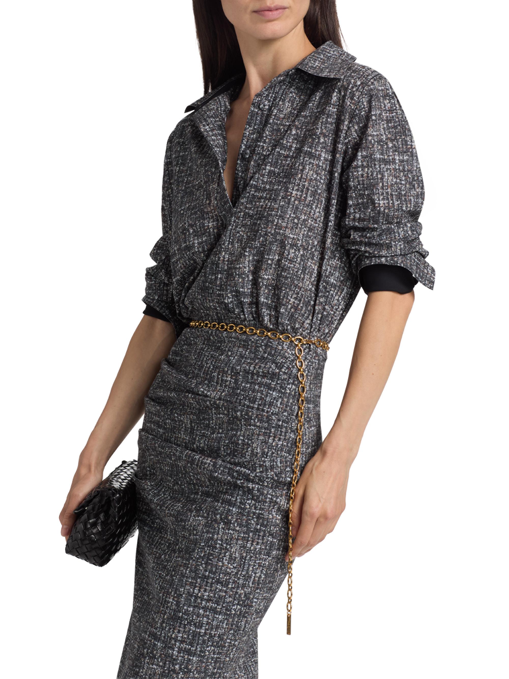 knee length dresses for ladies Xaria Linen-Blend Mini Dress main image 0