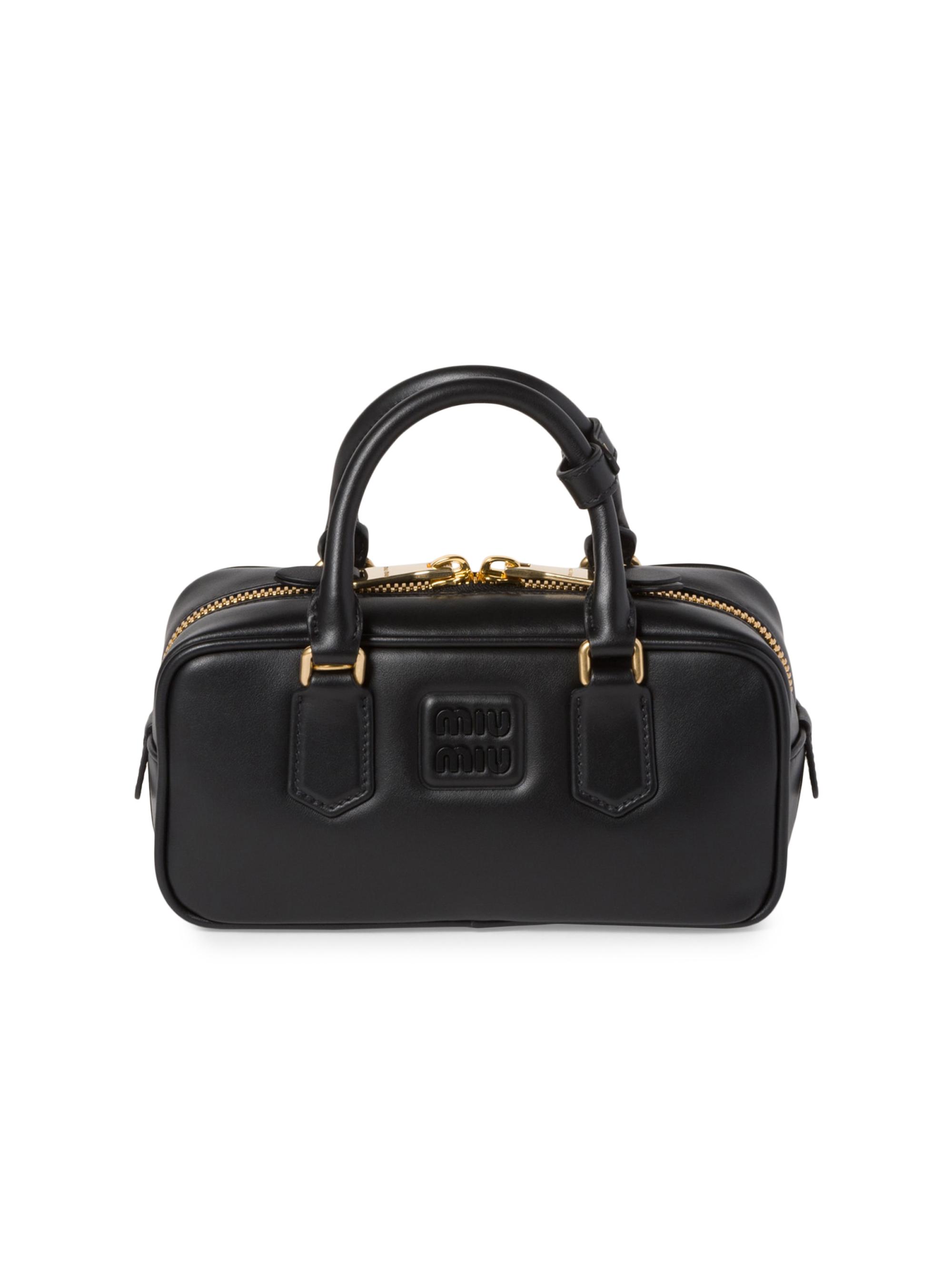 Miu Miu Arcadie Leather Top Handle Bag | Saks Fifth Avenue