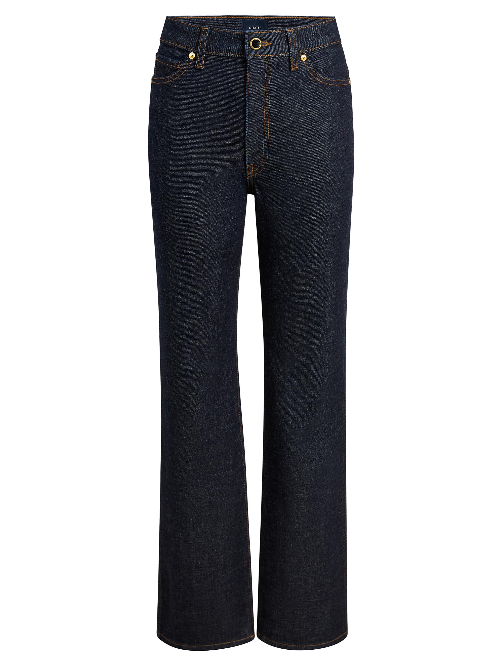 Khaite Danielle High-Rise Straight-Leg Jeans | Saks Fifth Avenue