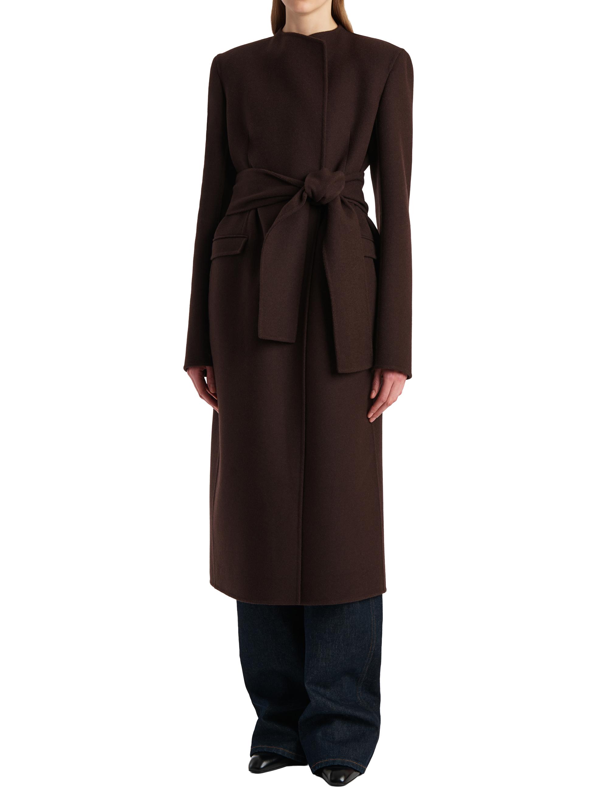 Khaite Jelson Wool Tie-Waist Coat | Saks Fifth Avenue
