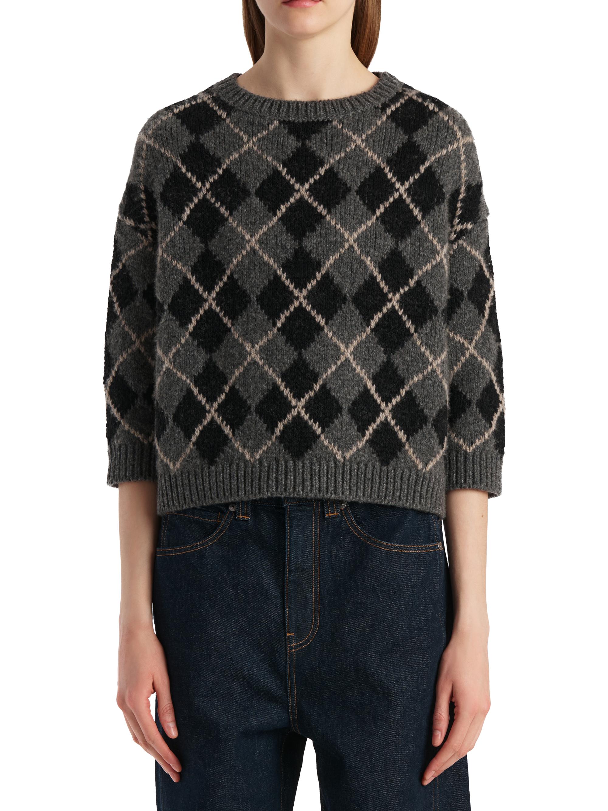 Noelle Argyle Khaite Argyle Sweater Khaite Colt Argyle Cashmere 