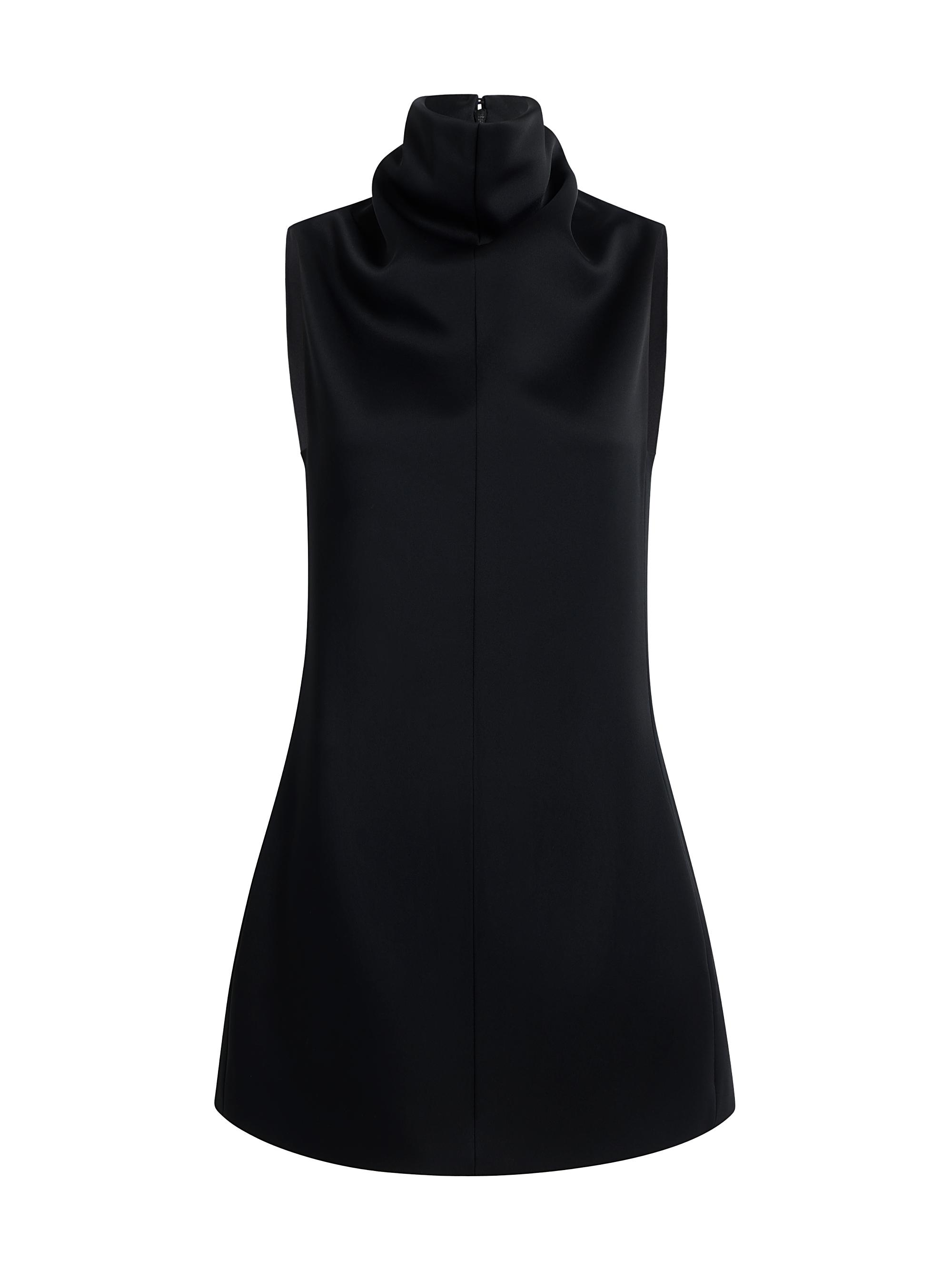 Khaite Women's Daria Turtleneck Sleeveless Minidress - Black