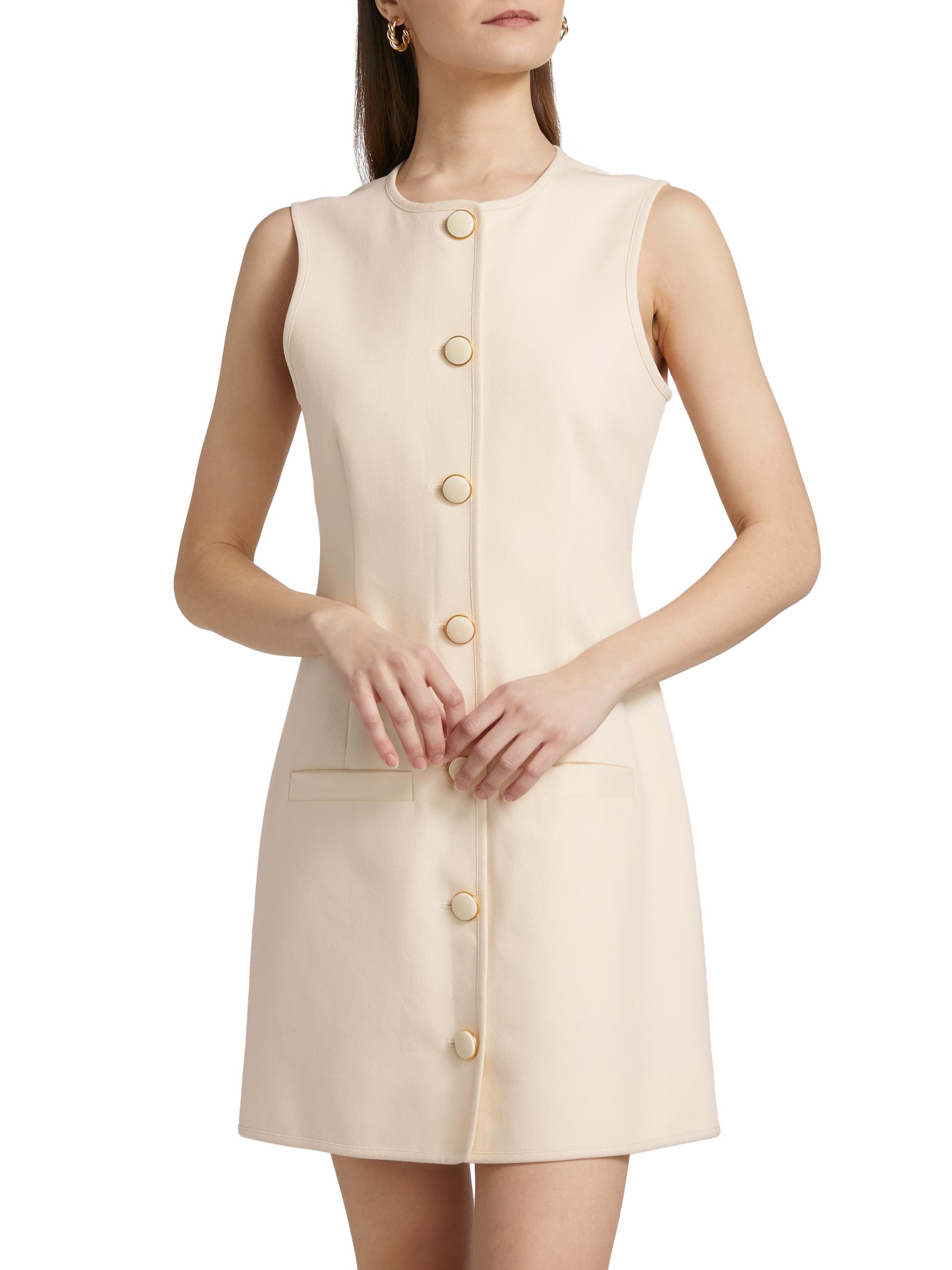 Veronica Beard Whistler Stretch-Cotton Shift Dress | Saks Fifth Avenue