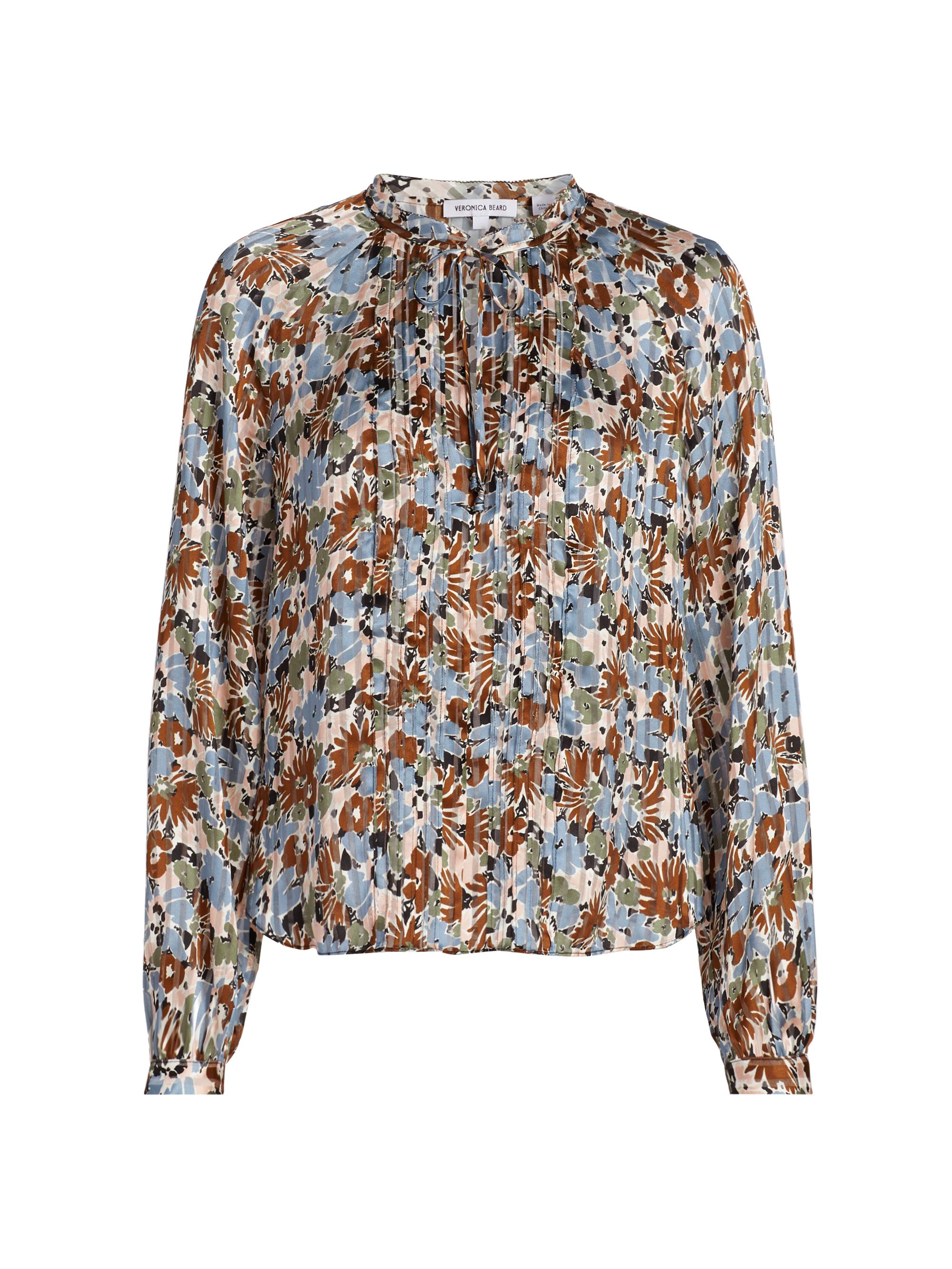 Veronica Beard Linds Silk Floral Blouse | Saks Fifth Avenue