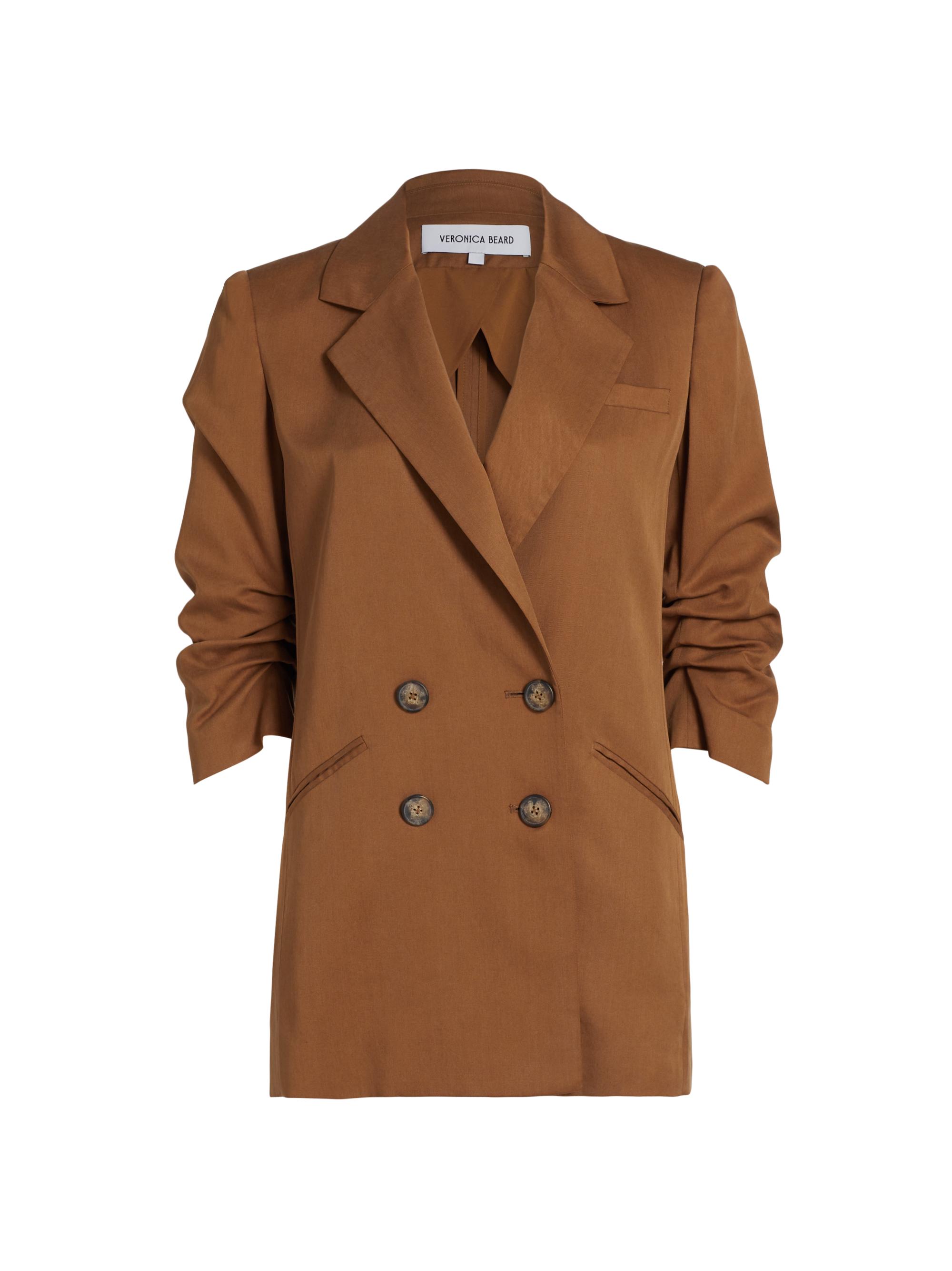 Veronica Beard Women's Rupert Double-Breasted Jacket - Whisky
