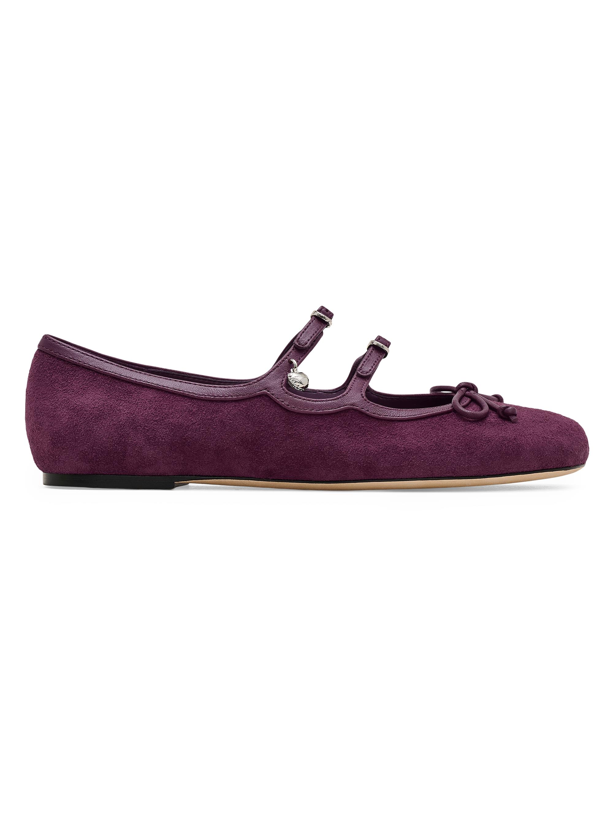 Marc Jacobs The Kiki Bow-Detailed Suede Ballerina Flats | Saks